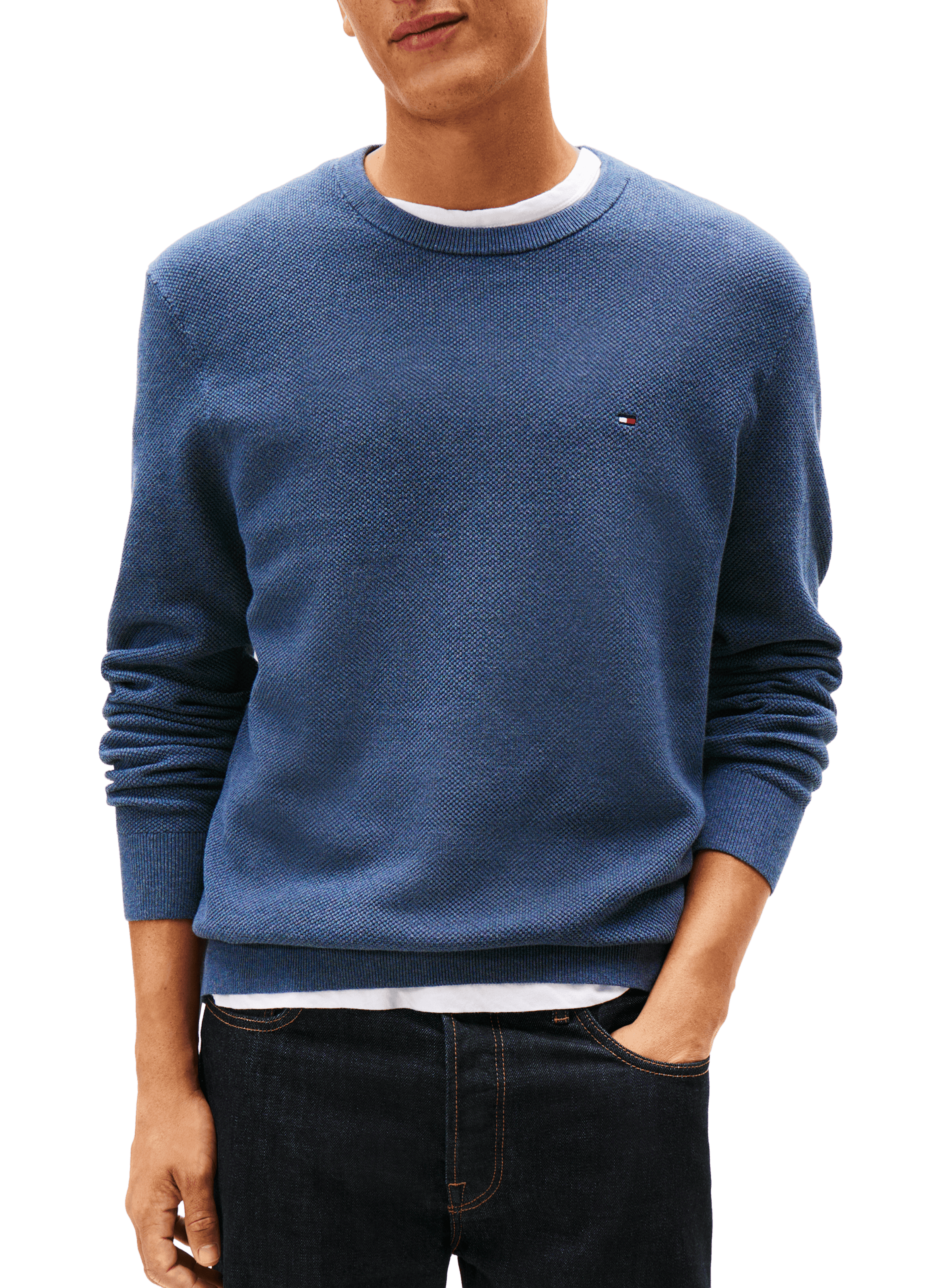 TOMMY HILFIGER Pull en maille Bleu