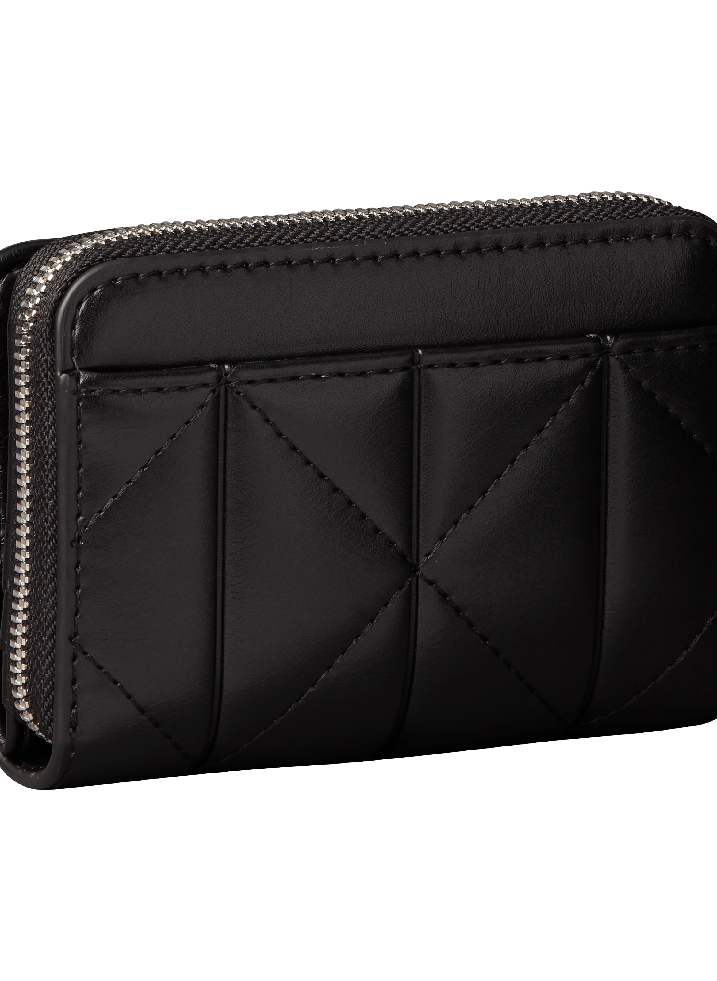 Portefeuille compact effet cuir CALVIN KLEIN Noir