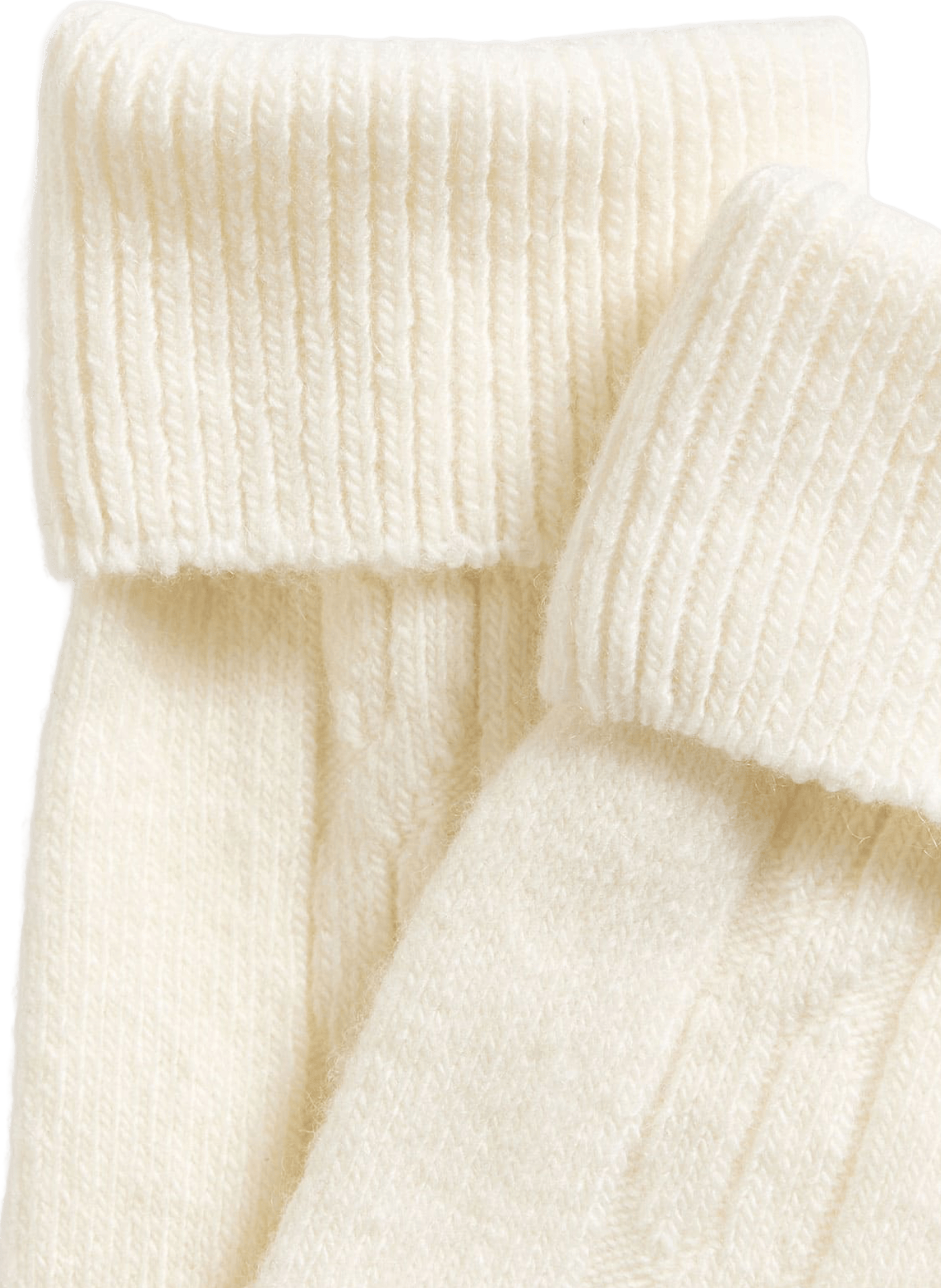 Mid-calf socks with mixed wool and cashmere cuff LE BOURGET Beige