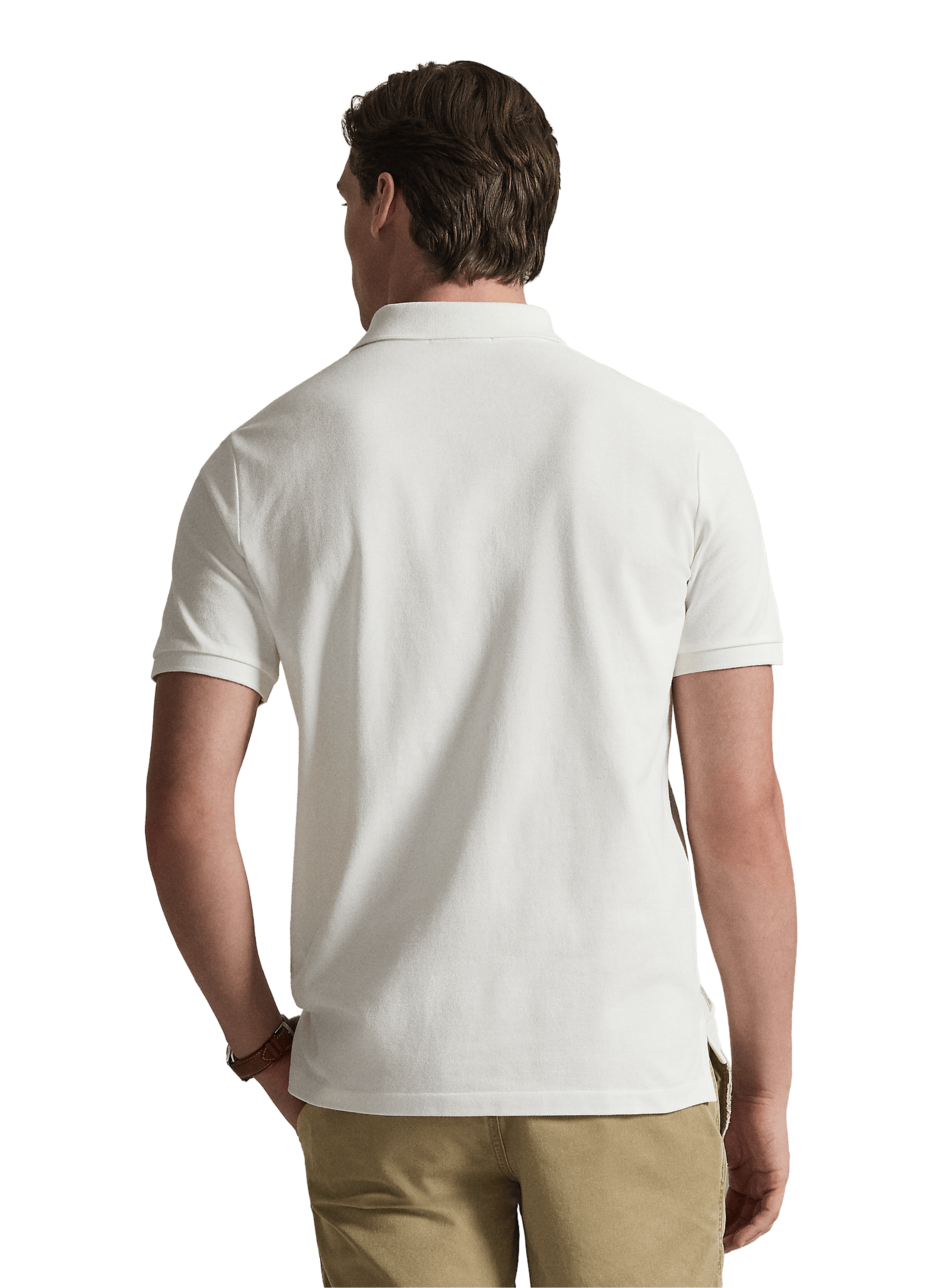 Polo imprimé à manches courtes en coton POLO RALPH LAUREN White