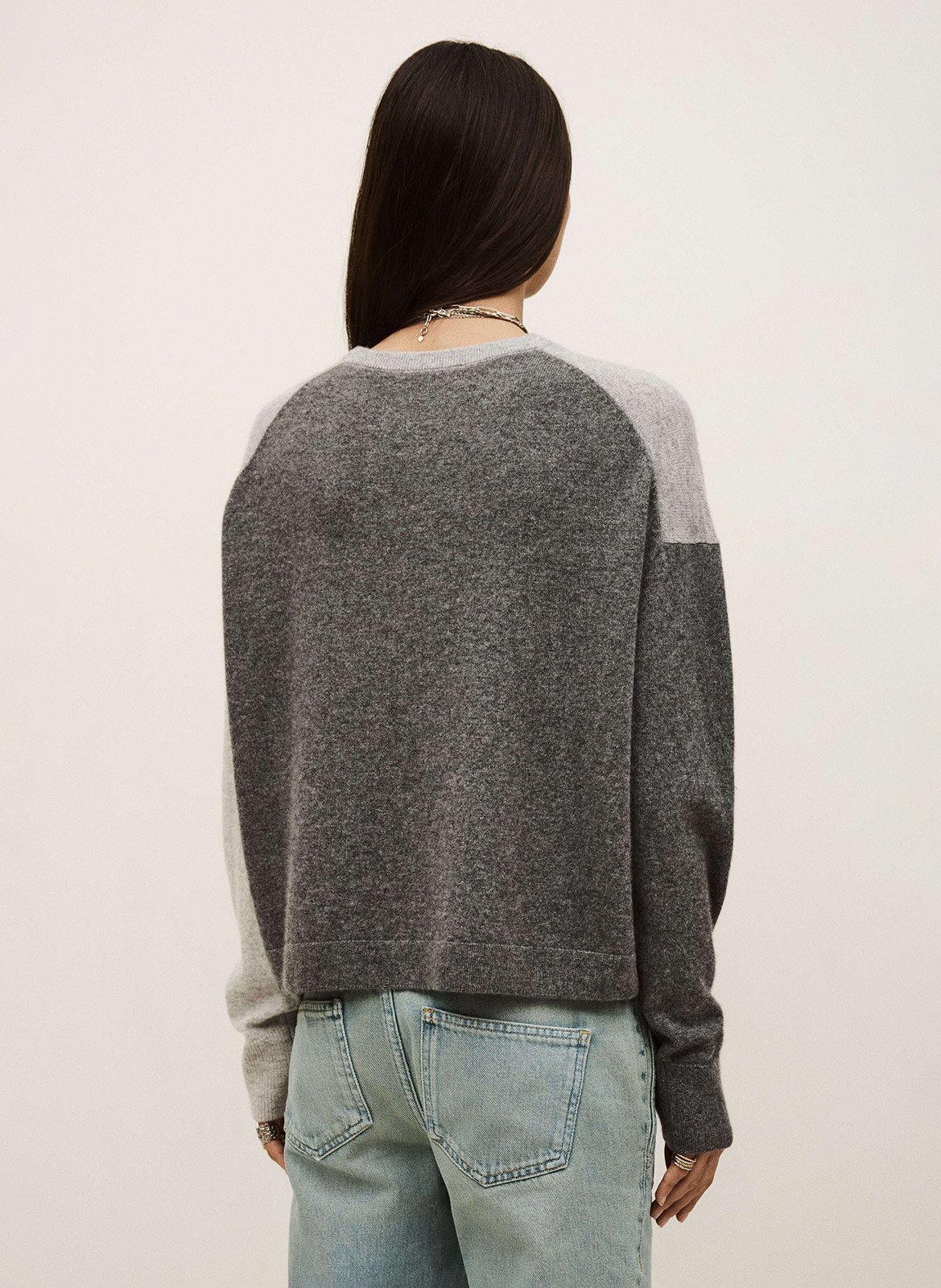 Pull droit col rond en cachemire chaya BA&SH Noir