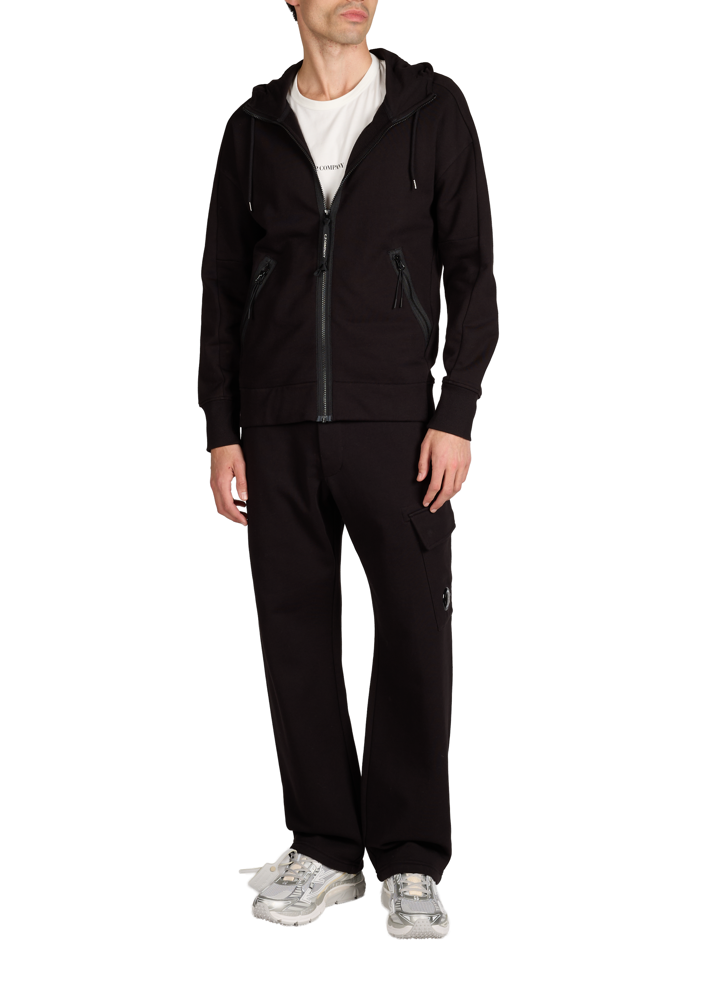 Cotton-blend hoodie CP COMPANY Black