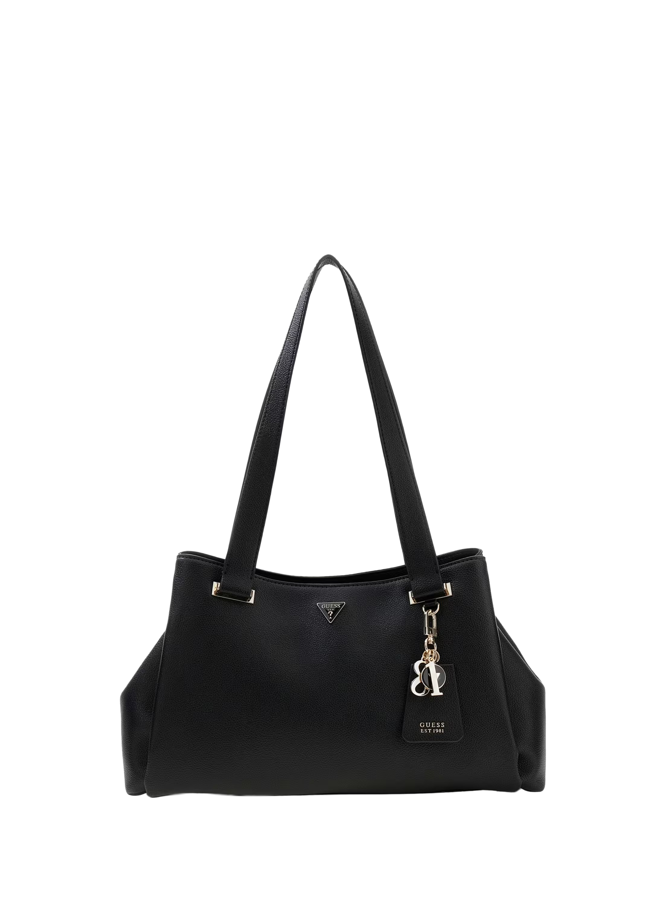 Sac porté épaule avec charms effet cuir GUESS Noir
