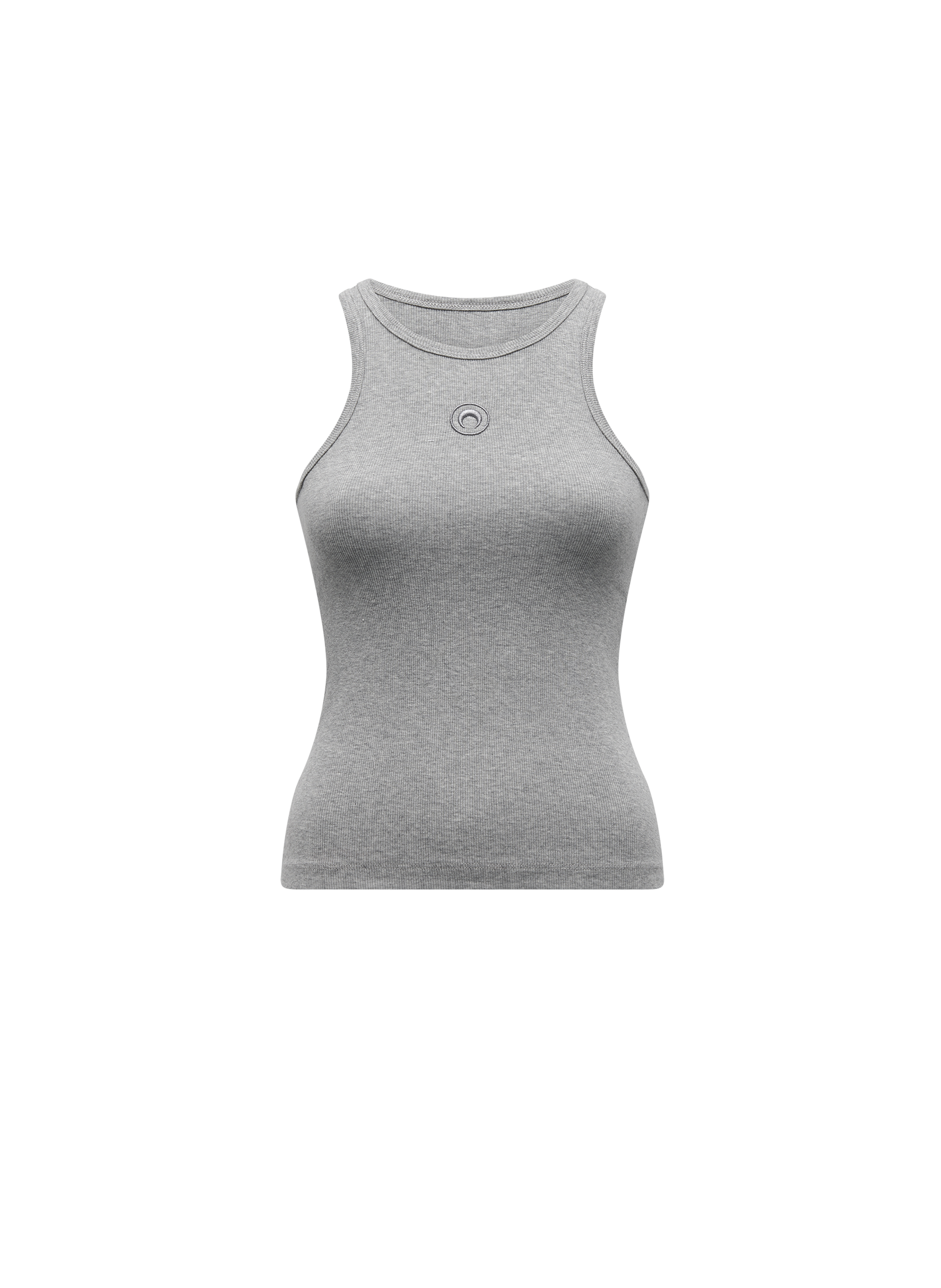 Débardeur jersey côtelé logo moon MARINE SERRE Gris