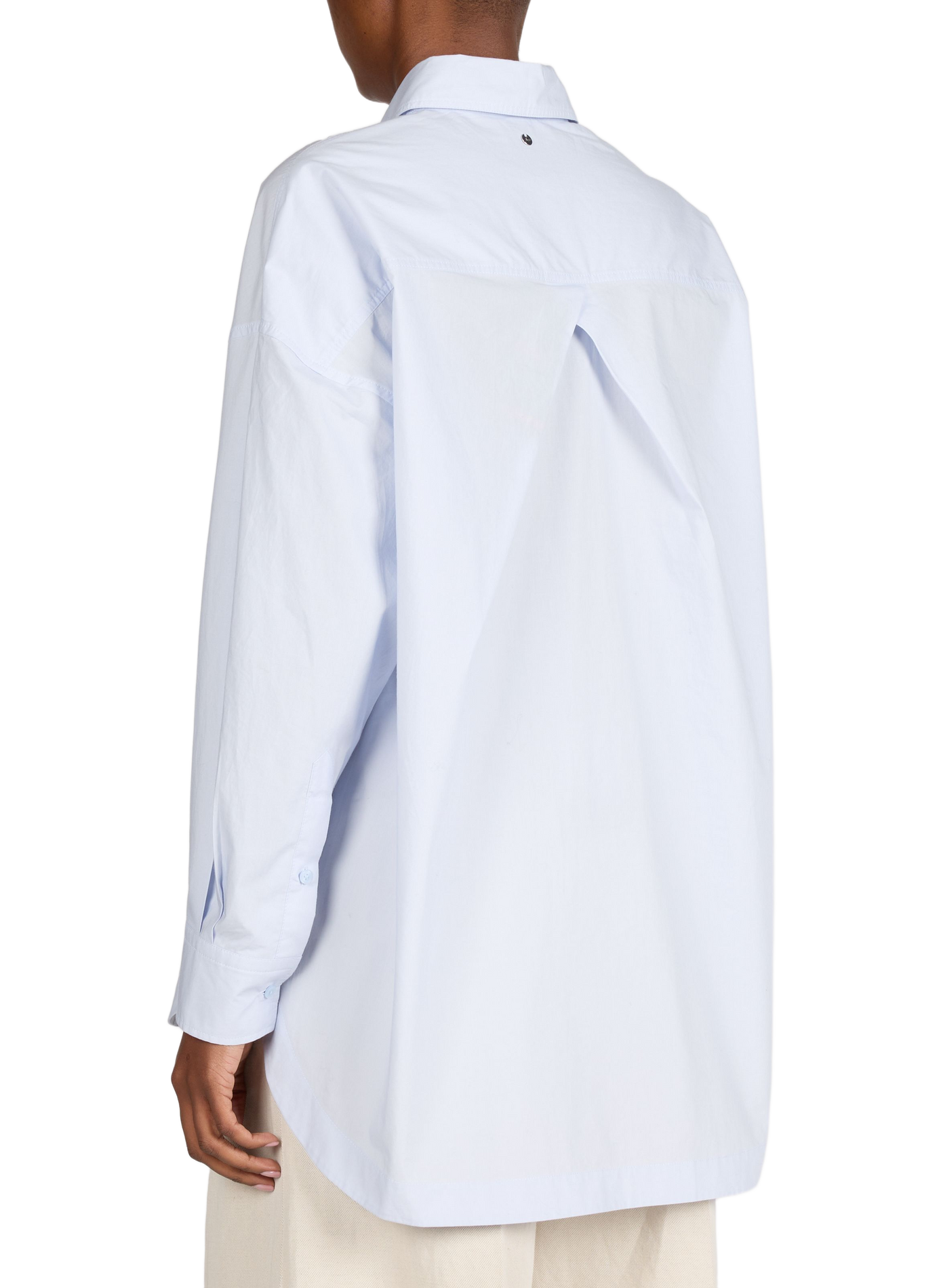 Oversized shirt with classic cotton collar BOSS Blue