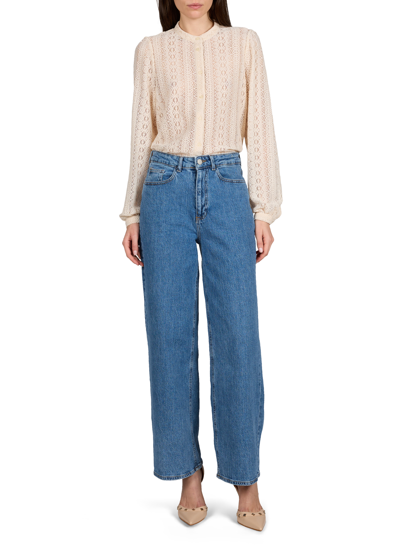 Chemisier Vichikka VILA Beige