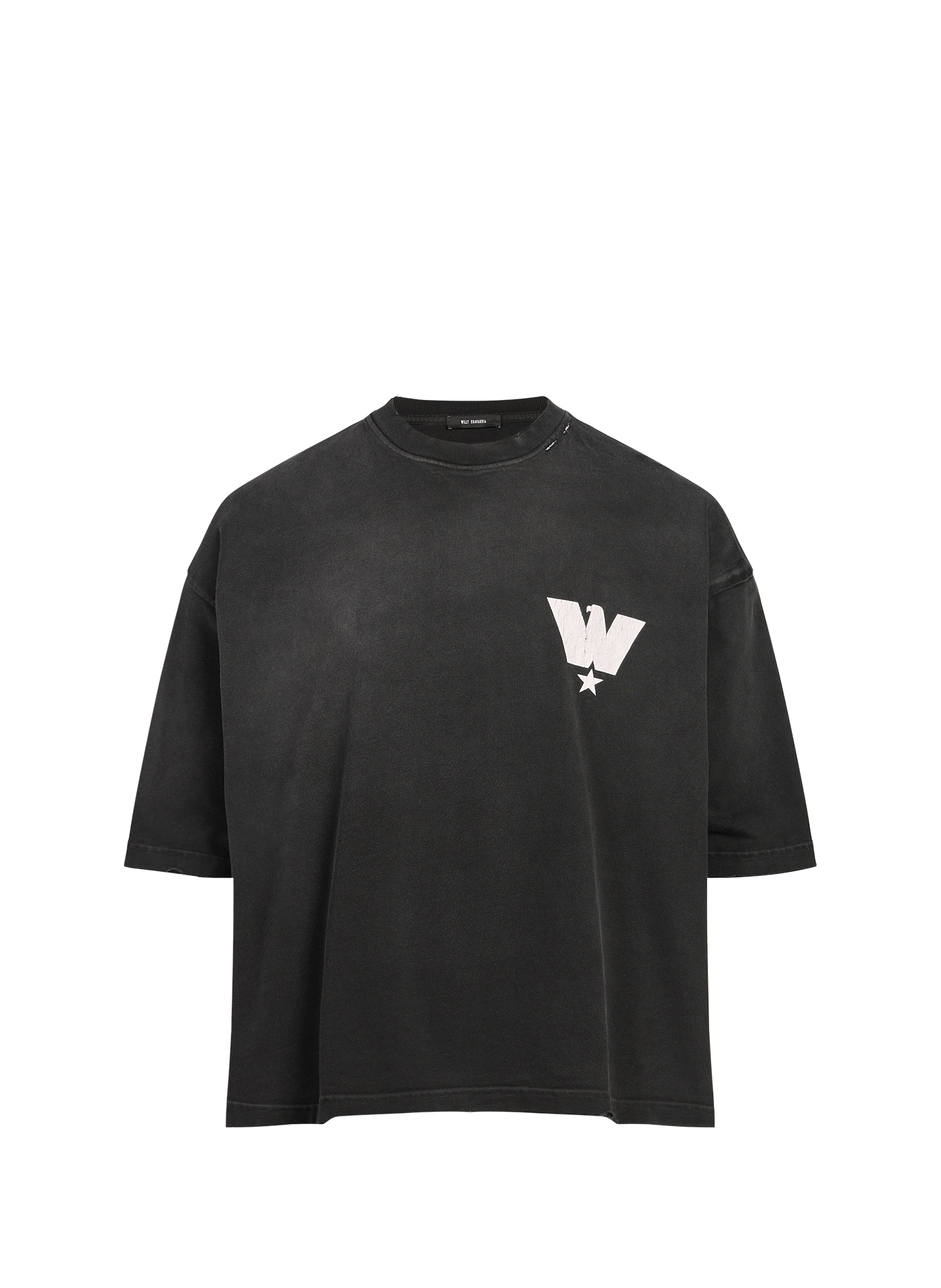 Maglietta oversize stampata in cotone WILLY CHAVARRIA Nero