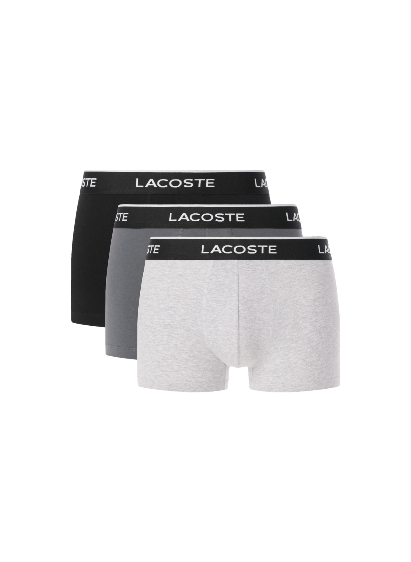 Lot de 3 boxers en coton mélangé LACOSTE Multicolore