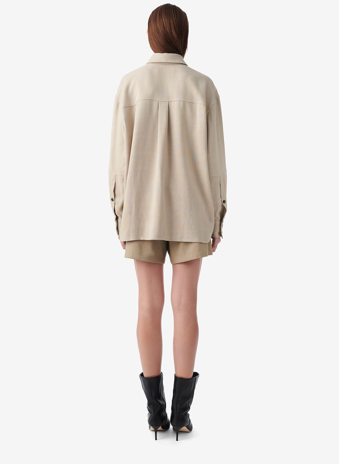 Classic straight shirt in Aude. IRO Beige