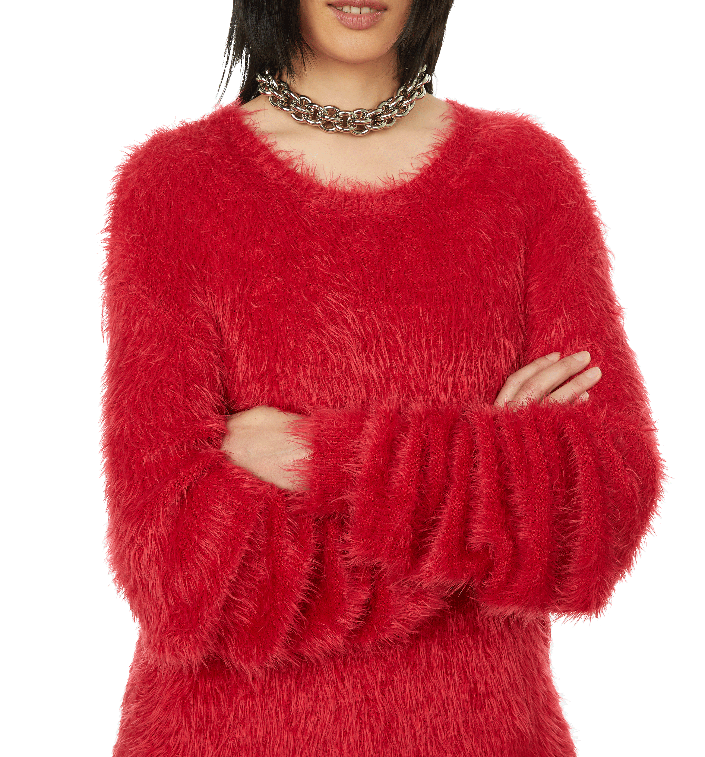 Dual chunky chain necklace 1017 ALYX 9SM Silver