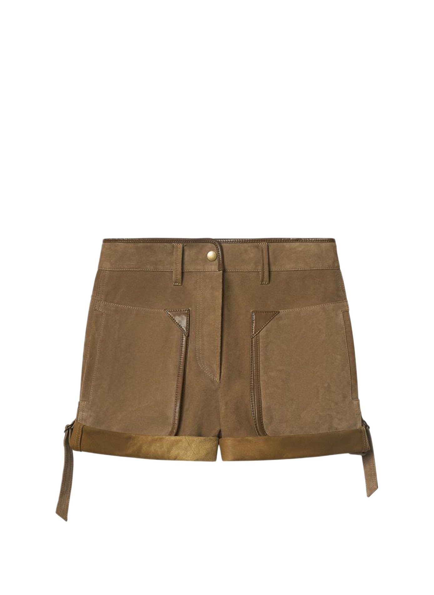 Flared short Marline in suede leather ISABEL MARANT Brown