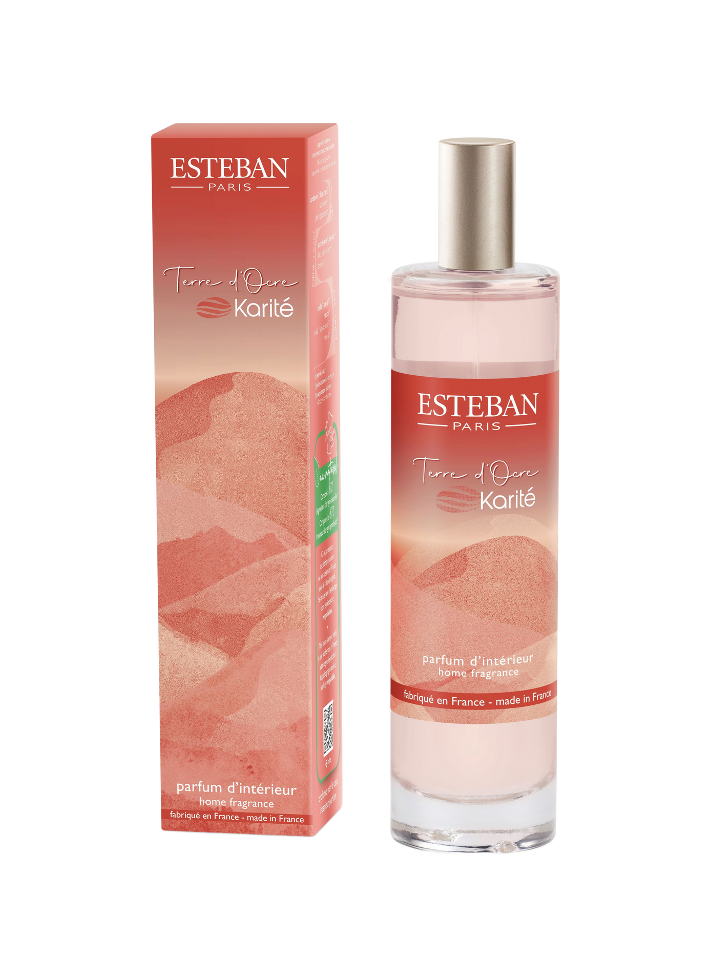Verstuiver Terracotta Shea 75 ml ESTEBAN Roze