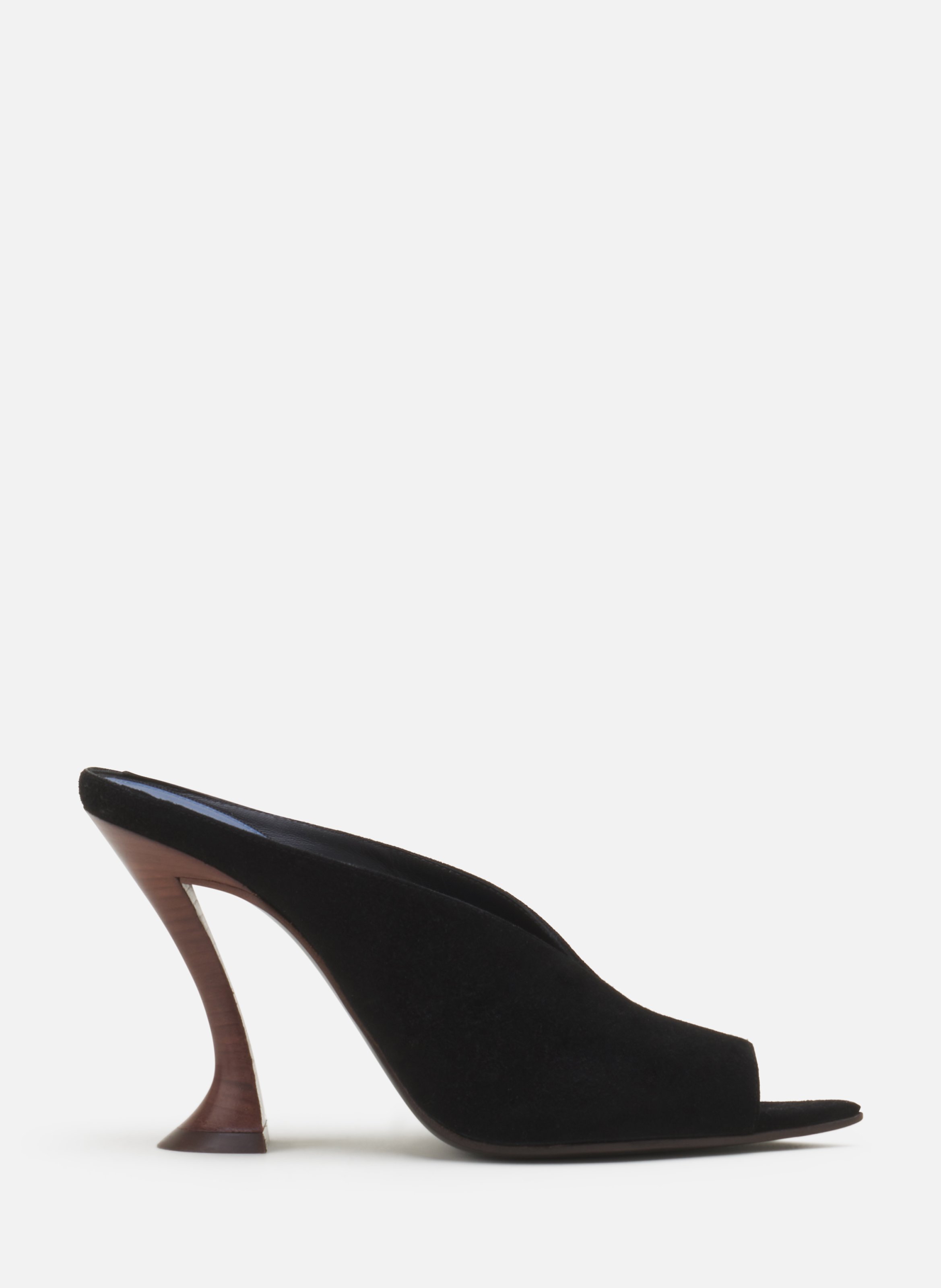 Mule midnight step en suede LANVIN Noir