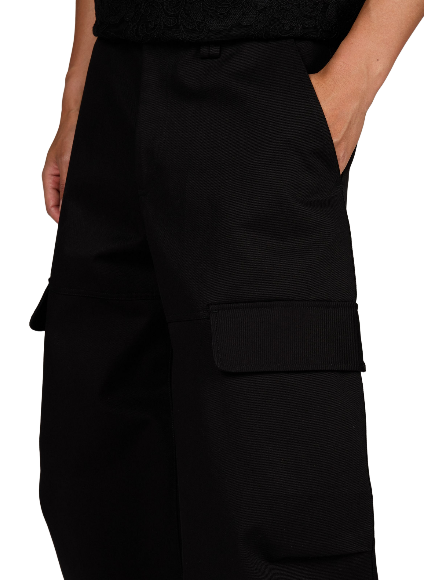 Solid Extra Wide Leg Pants SIMONE ROCHA Black