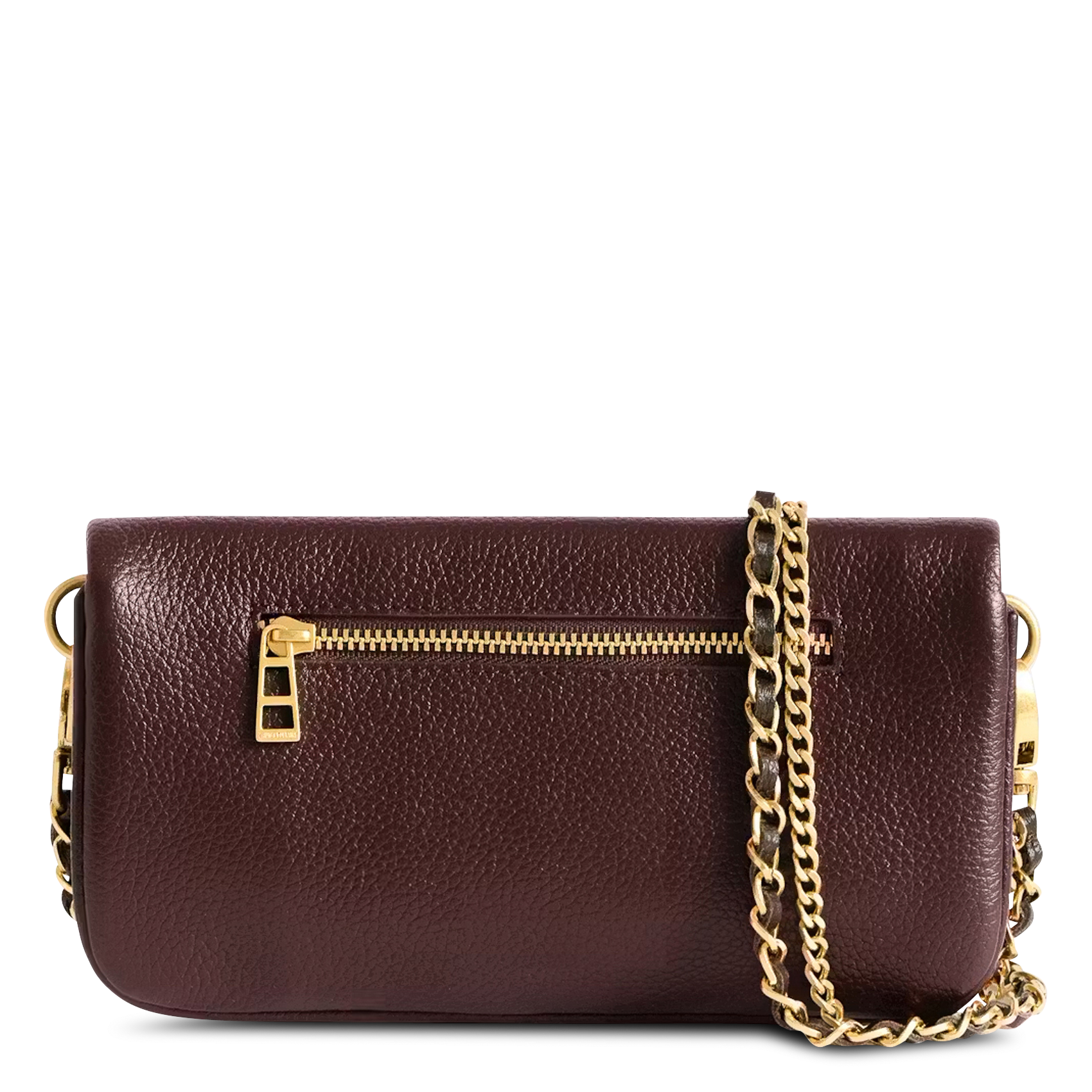 Pochette à rabat bandoulière en cuir rock mini ZADIG&VOLTAIRE Violet