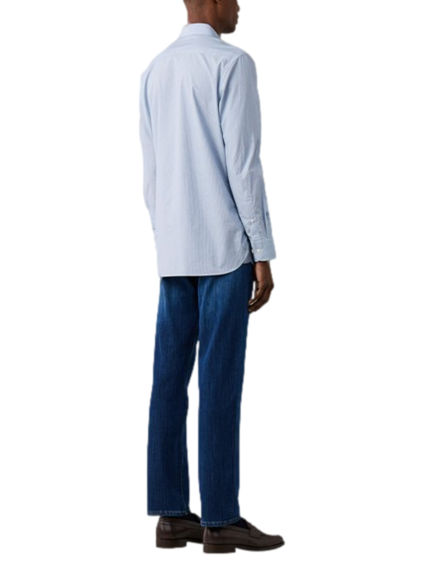 Chemise col classique en coton HACKETT Bleu