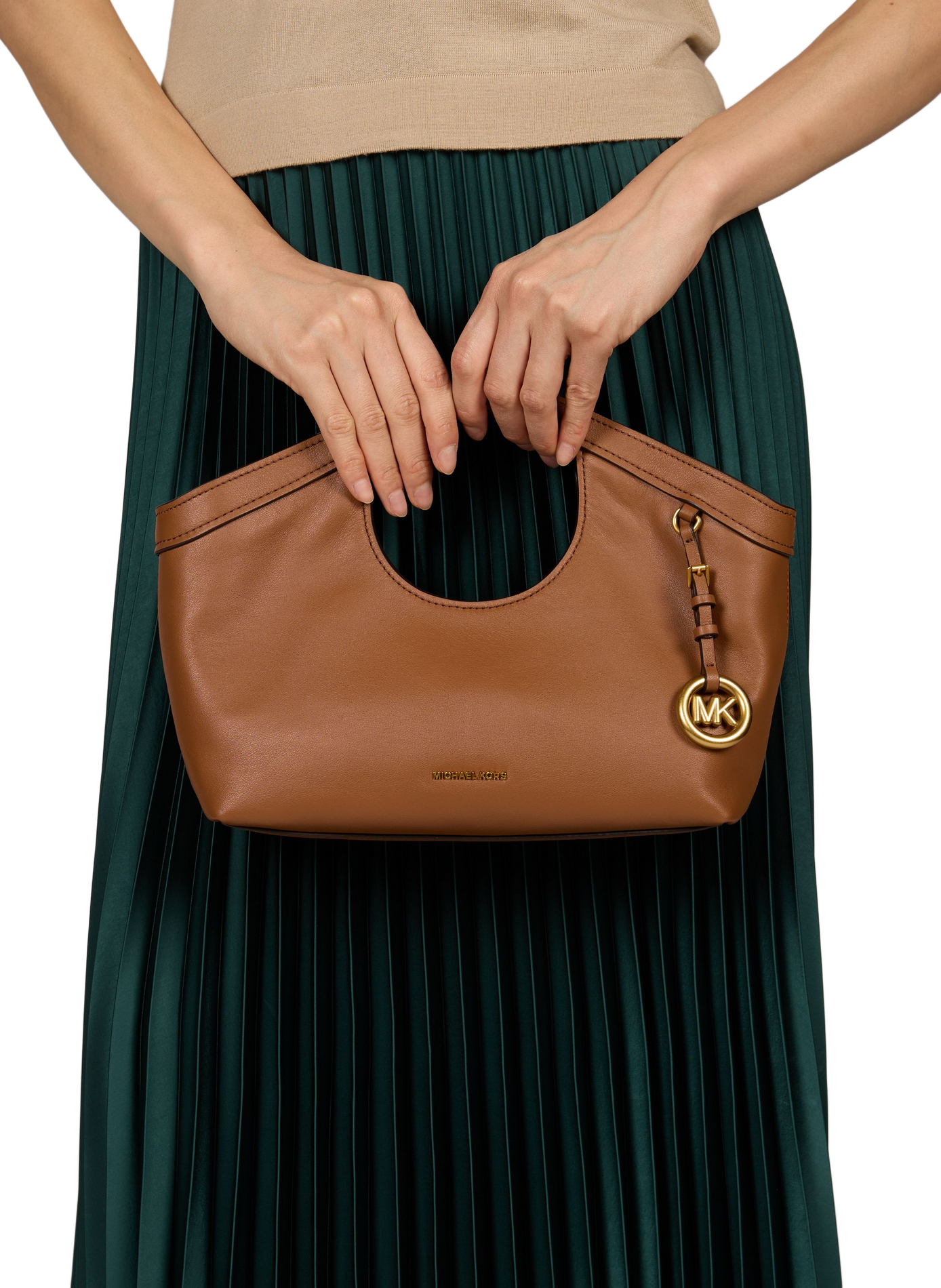 Haddie leather handbag MICHAEL KORS Brown