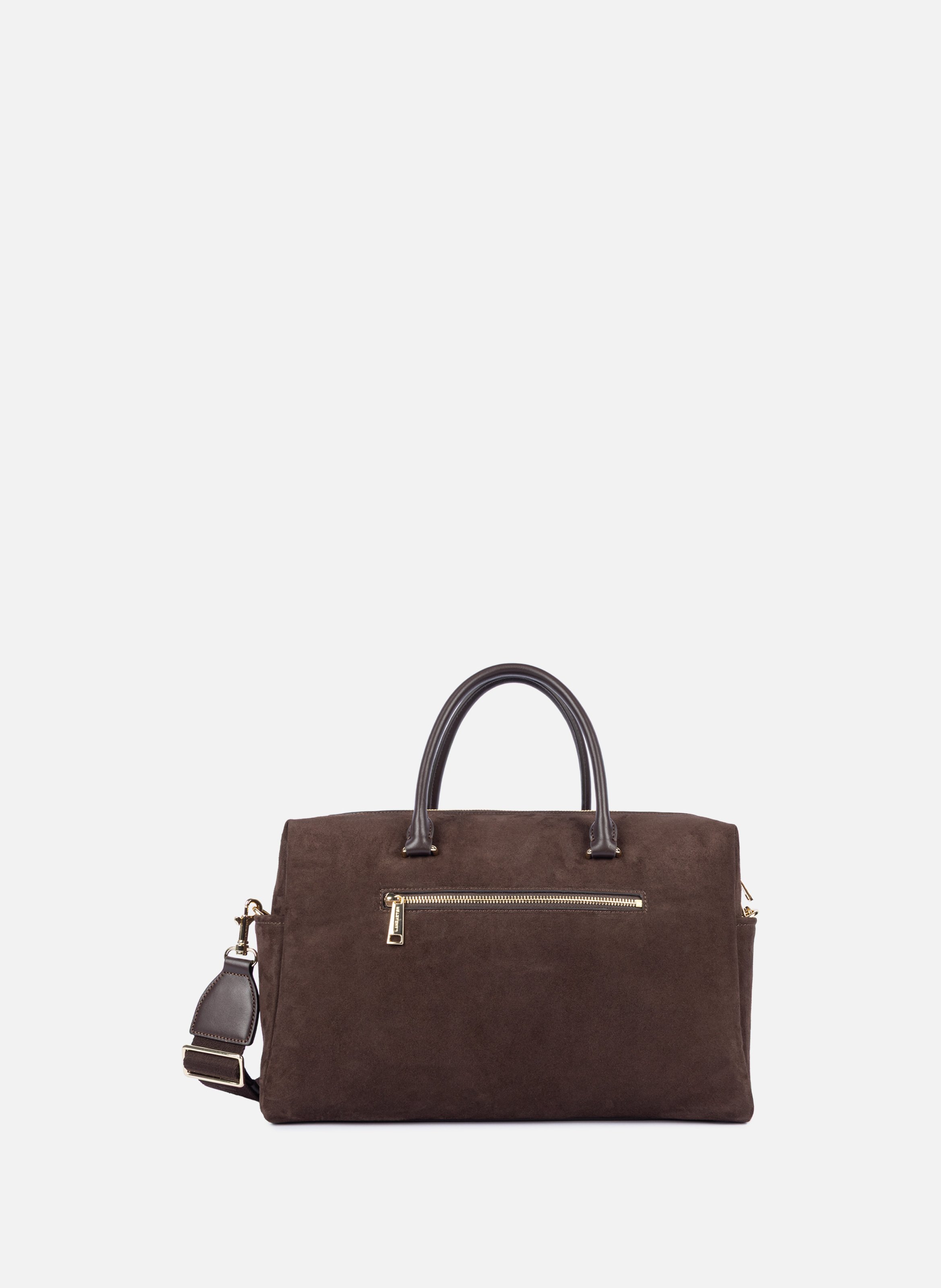 Handtas - suède kubus LANCASTER Bruin