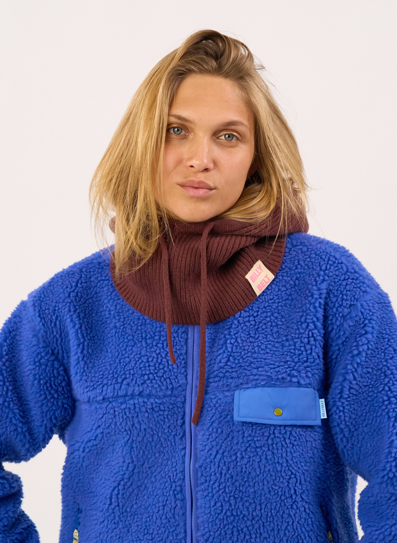 Cagoule en laine BILLYBELT Marron