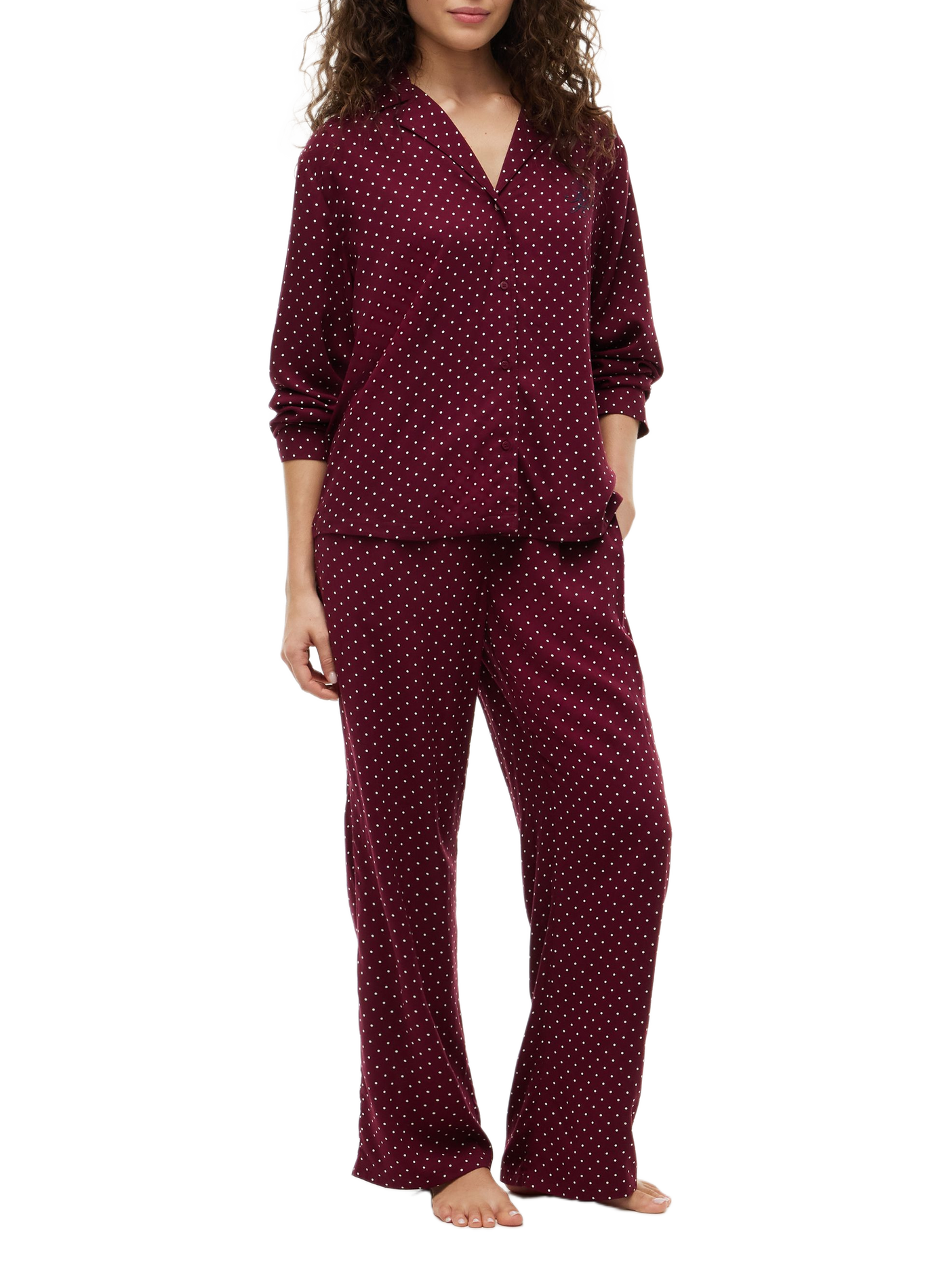 Bedrucktes Pyjama-Hemd | Rot TOMMY HILFIGER Damen