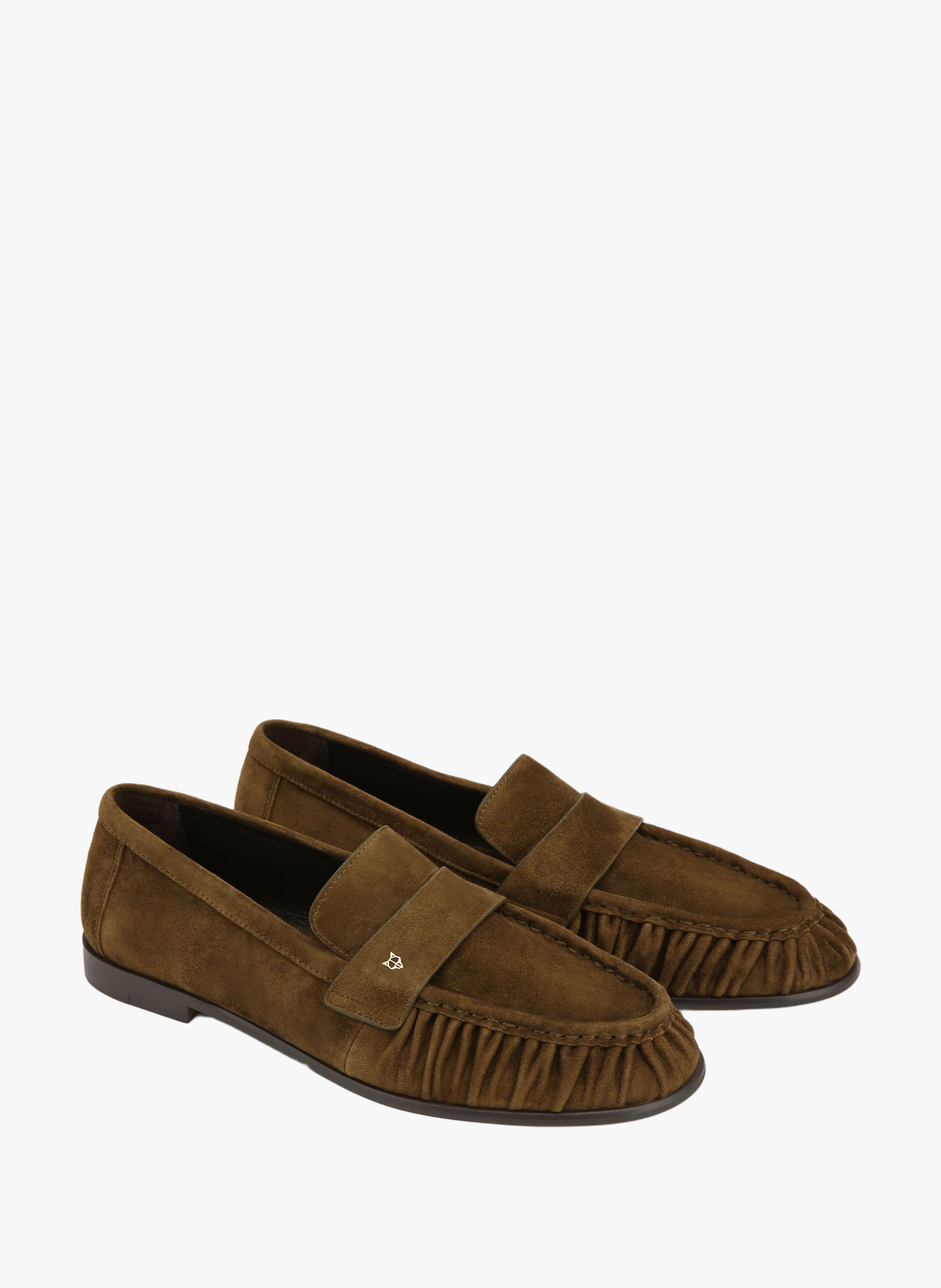 Love mocassins van suède NAKED WOLFE Kaki
