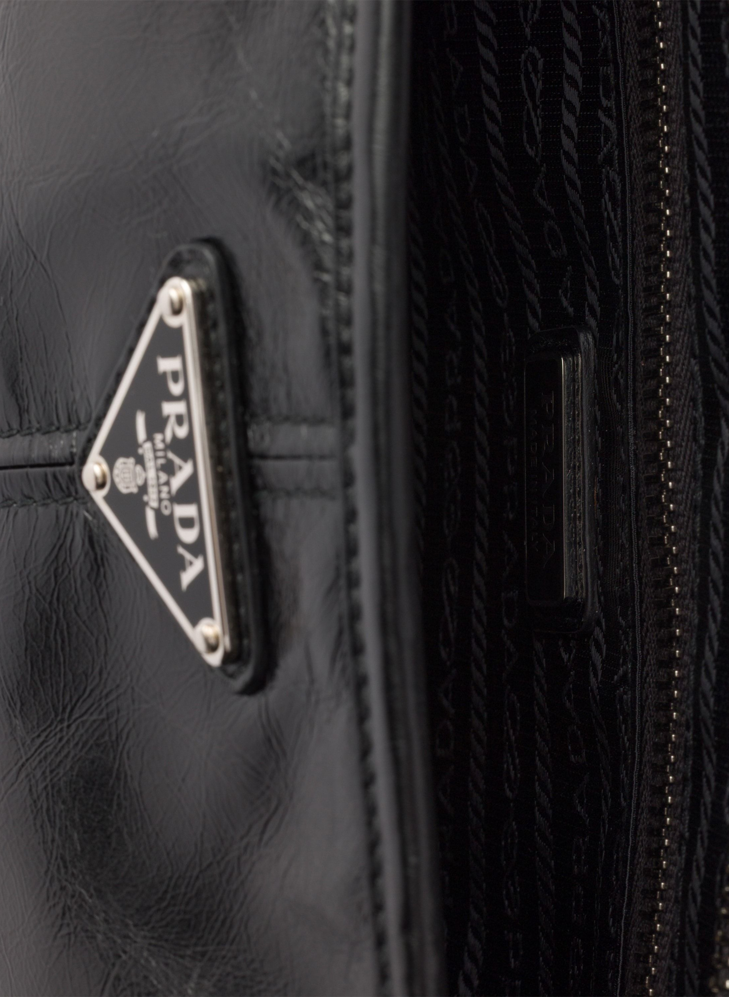 Pochette en cuir PRADA Noir