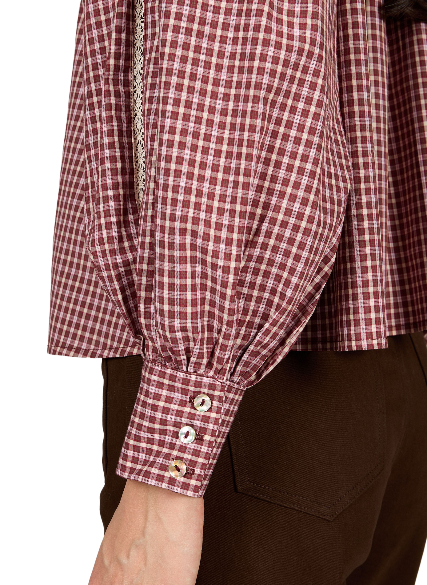 Ruime blouse met print van katoen GARANCE Roze