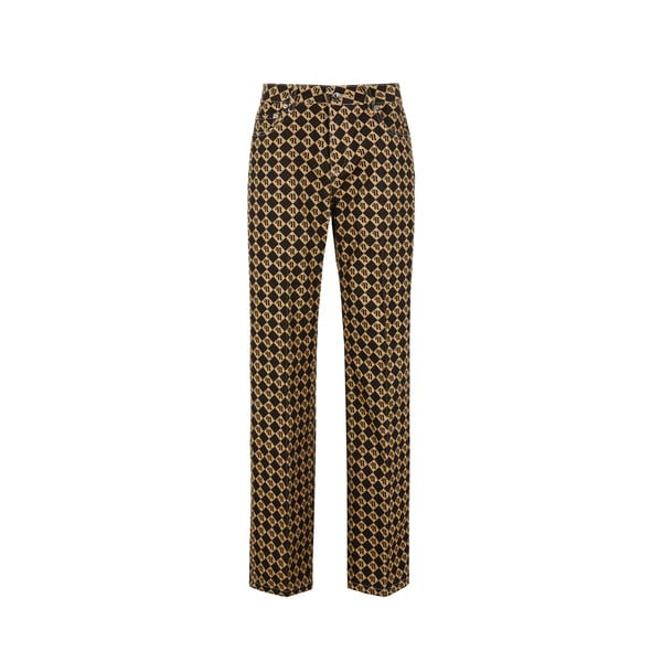 Pantalon Basma monogrammé en jean