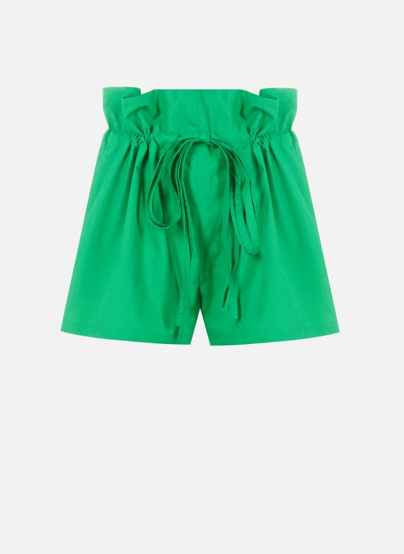 Cotton poplin Shorts Green by BENJAMIN BENMOYAL BENJAMIN BENMOYAL Cotton poplin Shorts Green