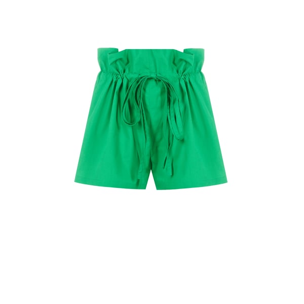 Short en popeline de coton