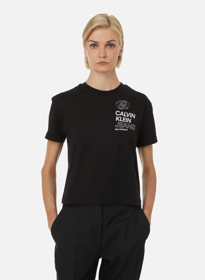 T-shirt en coton imprimé CALVIN KLEIN