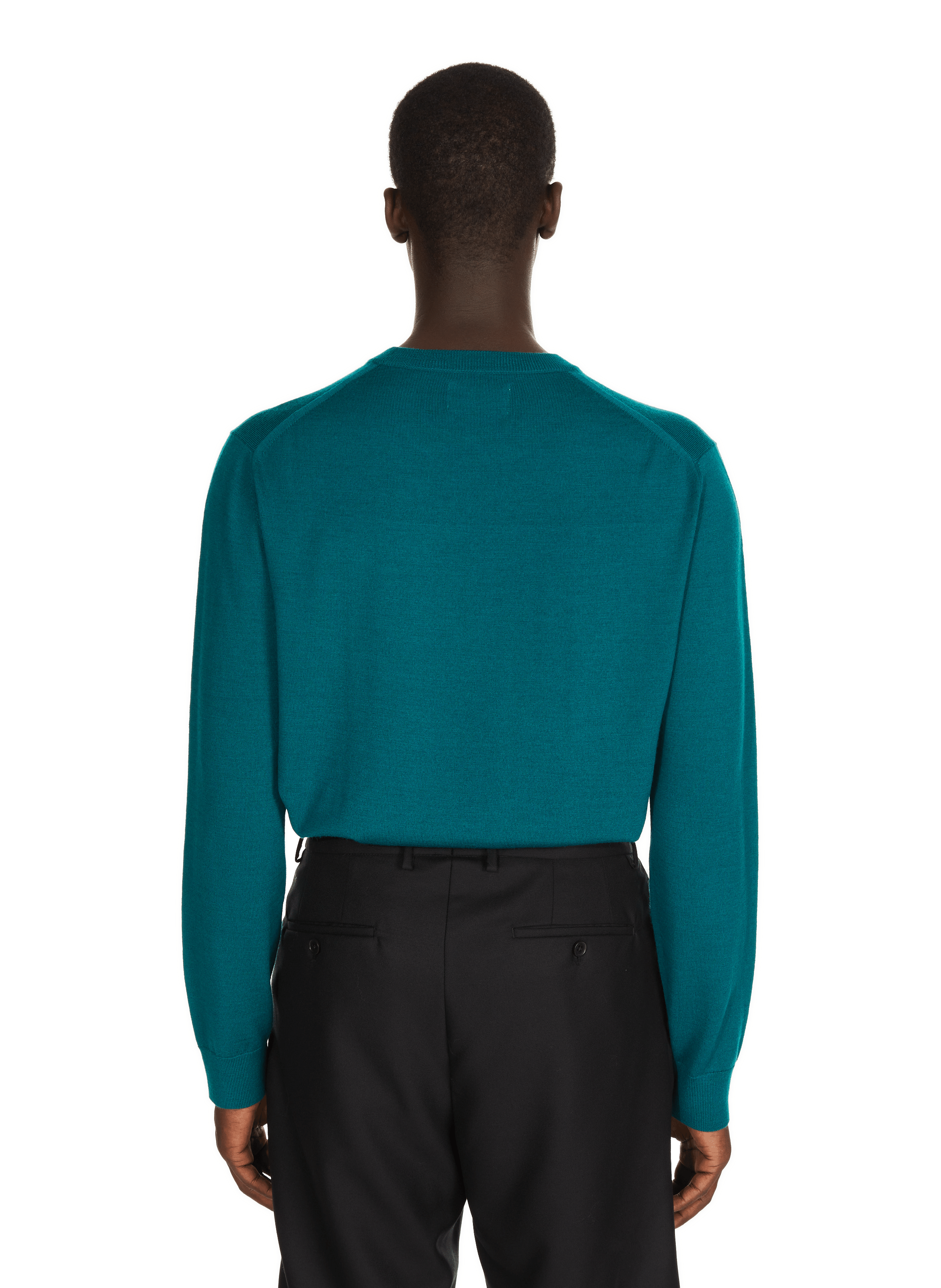 Pull Arnau col rond en laine mérinos SAISON 1865 Vert