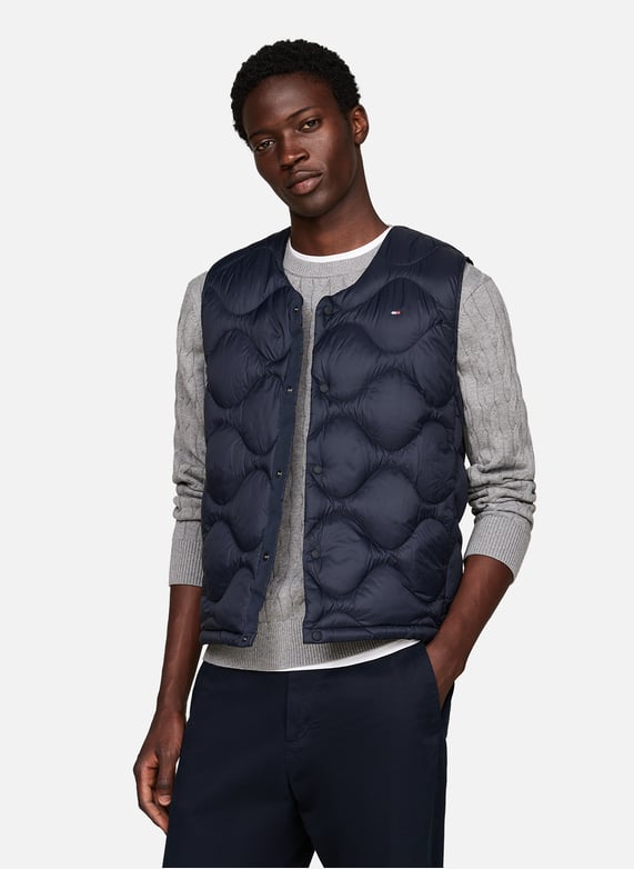 Veste matelassee sans manches Bleu