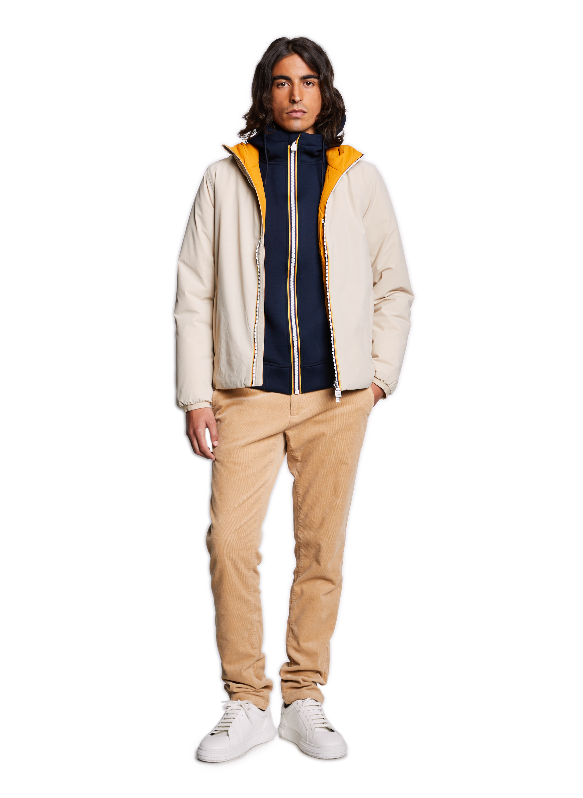 Vestes réversible Jack St Warm K-WAY Beige