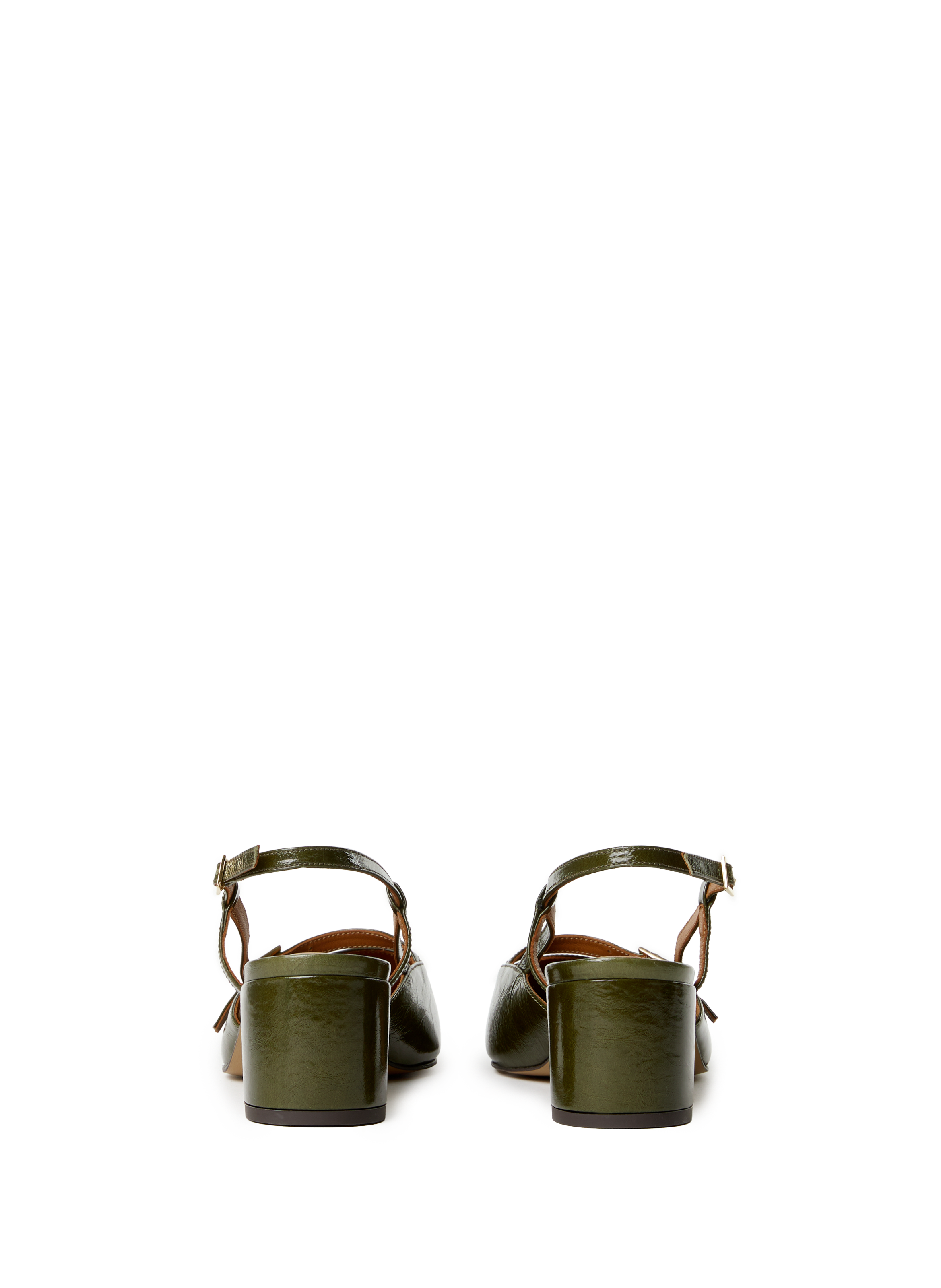 CAMILLE leather derbies SAISON 1865 Khaki