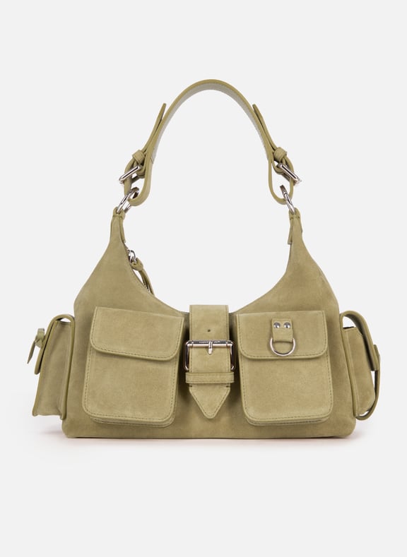 Sac amelia en cuir suède Marron by THE KOOPLES THE KOOPLES Sac amelia en cuir suède Marron