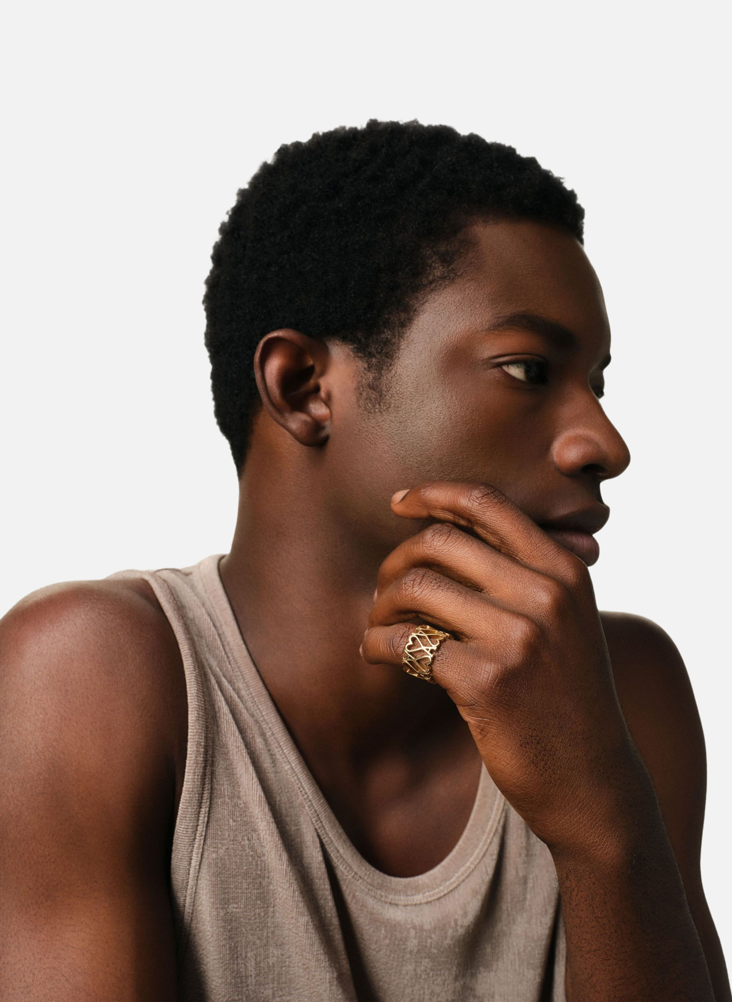 Bague ami de coeur unisexe AMI PARIS Doré