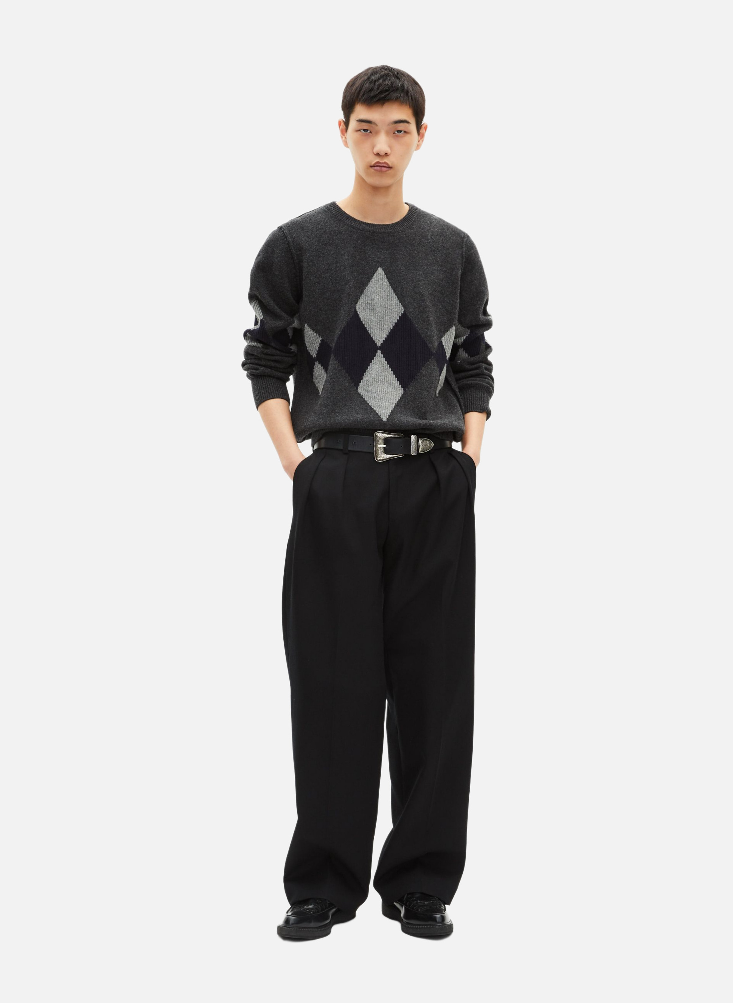 Pull à motif losanges THE KOOPLES Gris