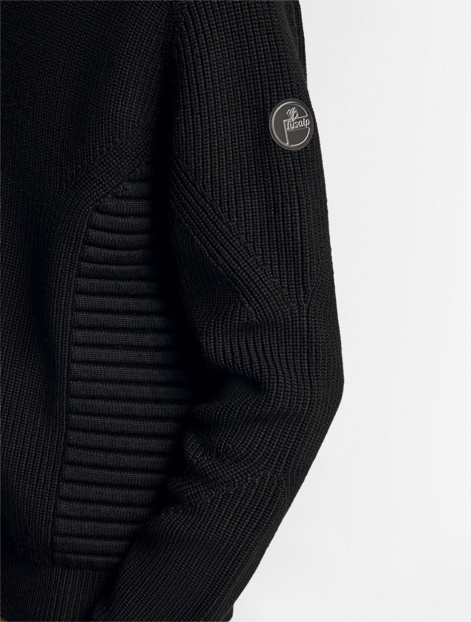 Pull vianor col montant coupe regular FUSALP Noir