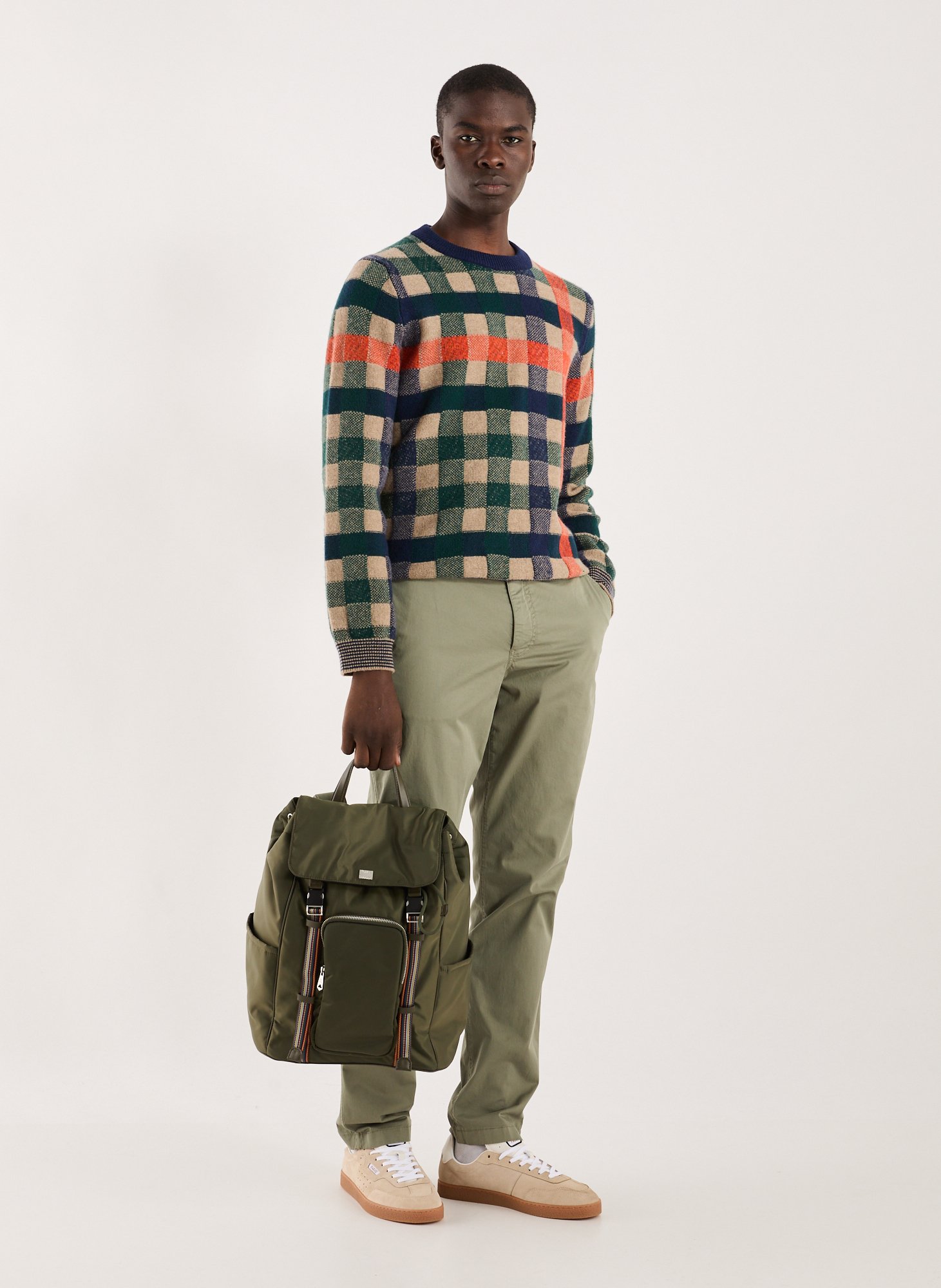 Sac à dos en nylon PAUL SMITH Kaki
