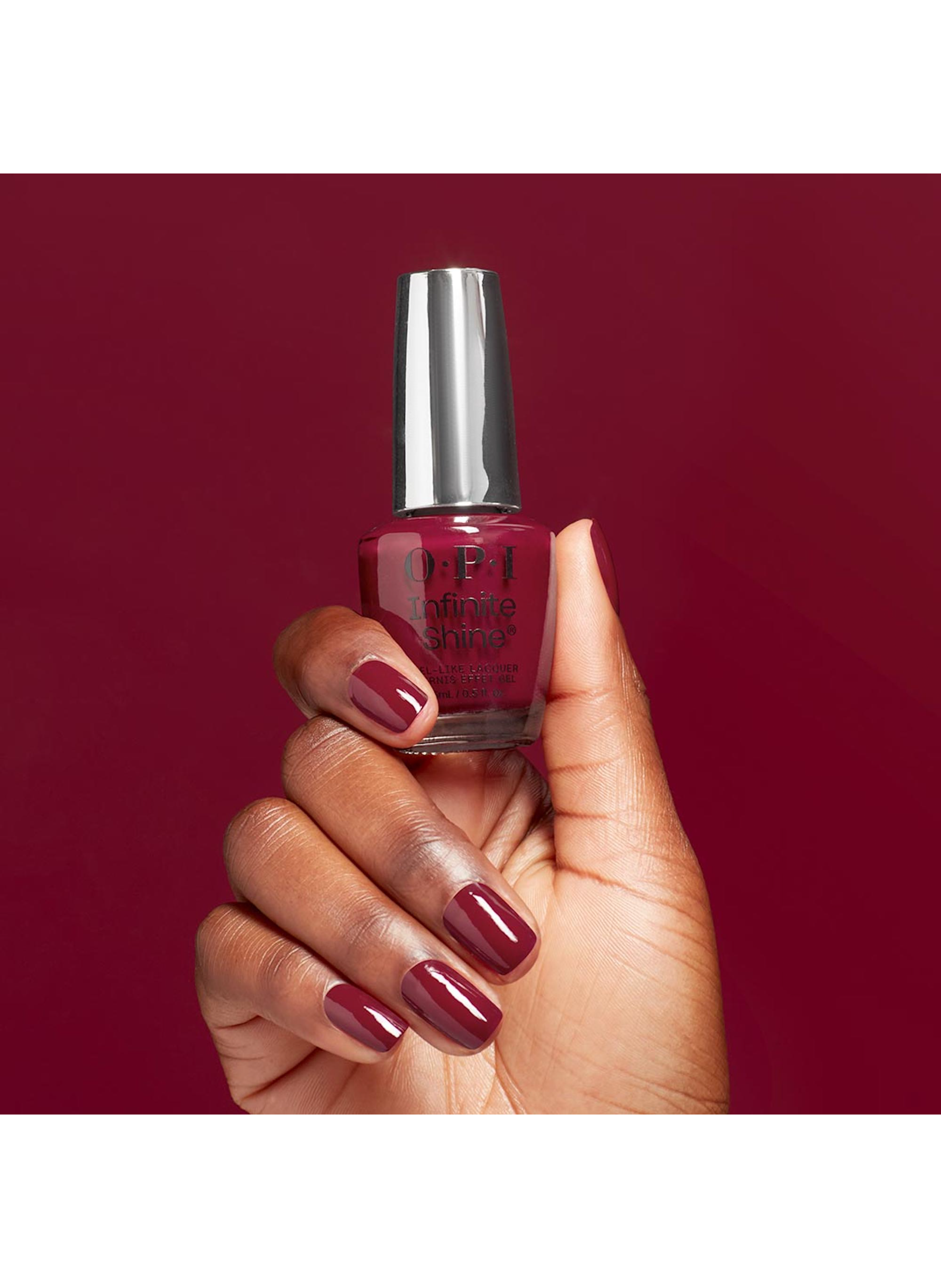 Malaga Wine
Infinite Shine
Long-lasting gel effect nail polish OPI Rouge