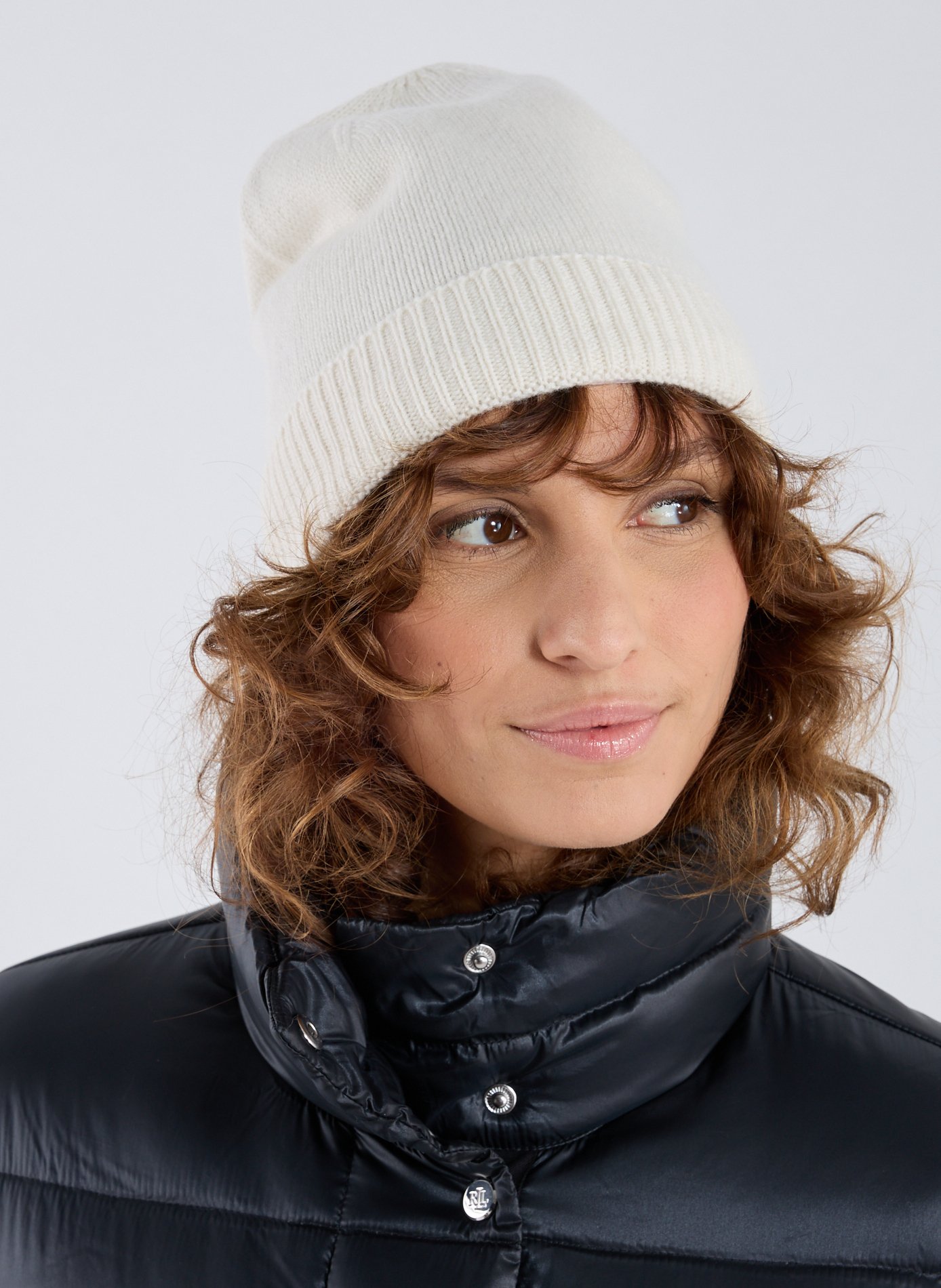 Bonnet côtelé en cachemire AU PRINTEMPS PARIS Beige