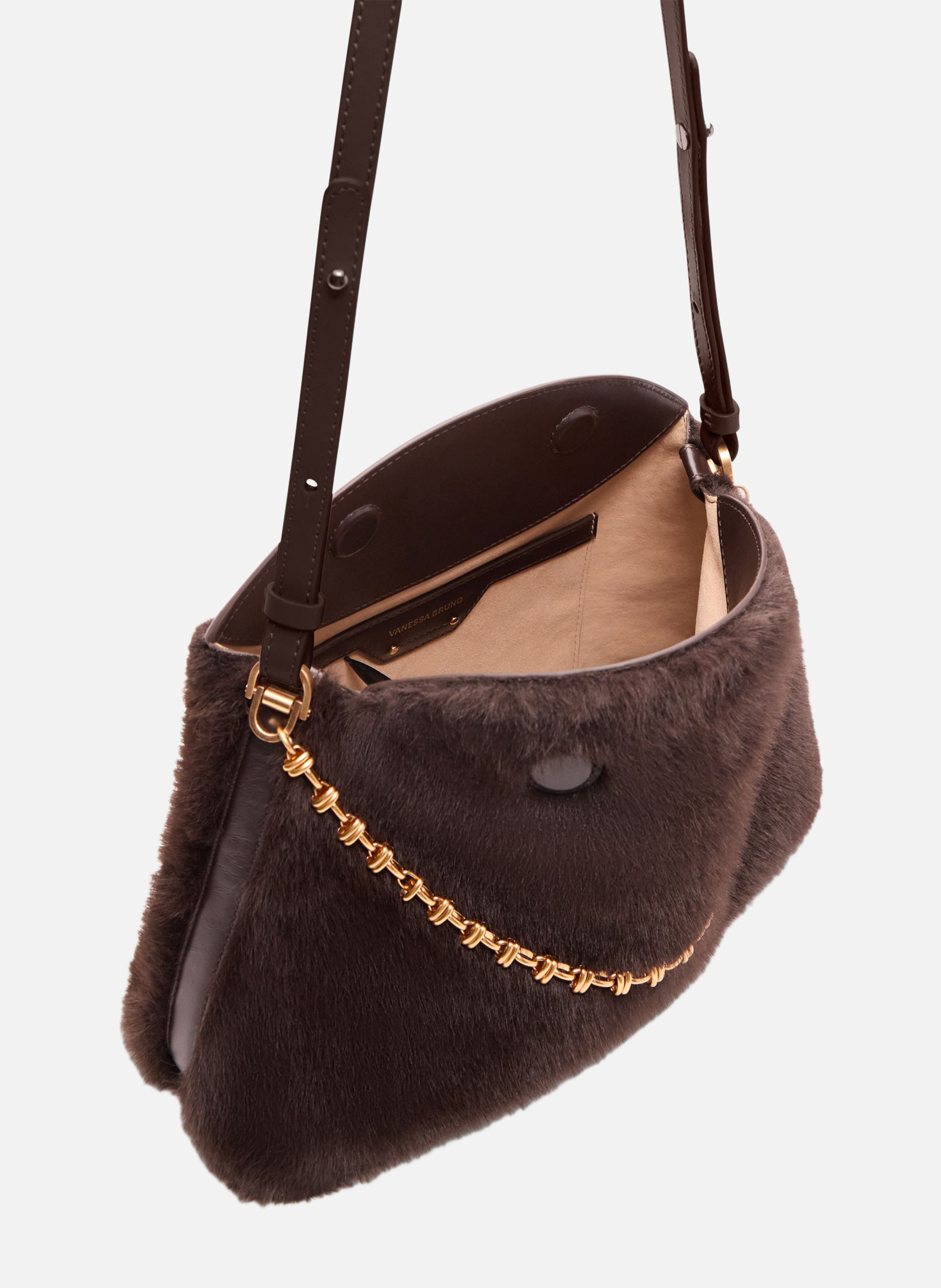 Pochette daily chain VANESSA BRUNO Marron