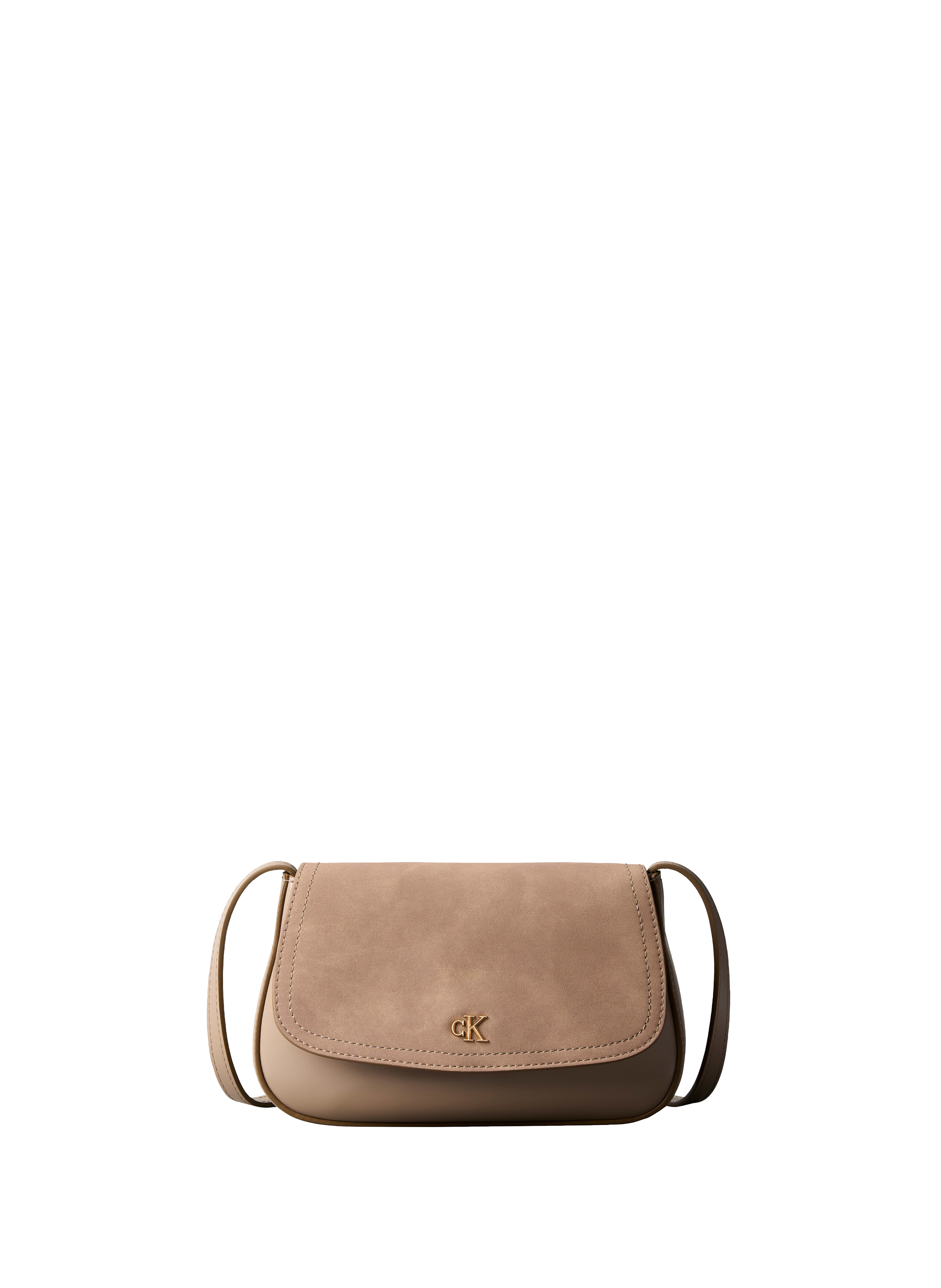 Sac bandoulière à rabat CALVIN KLEIN Beige