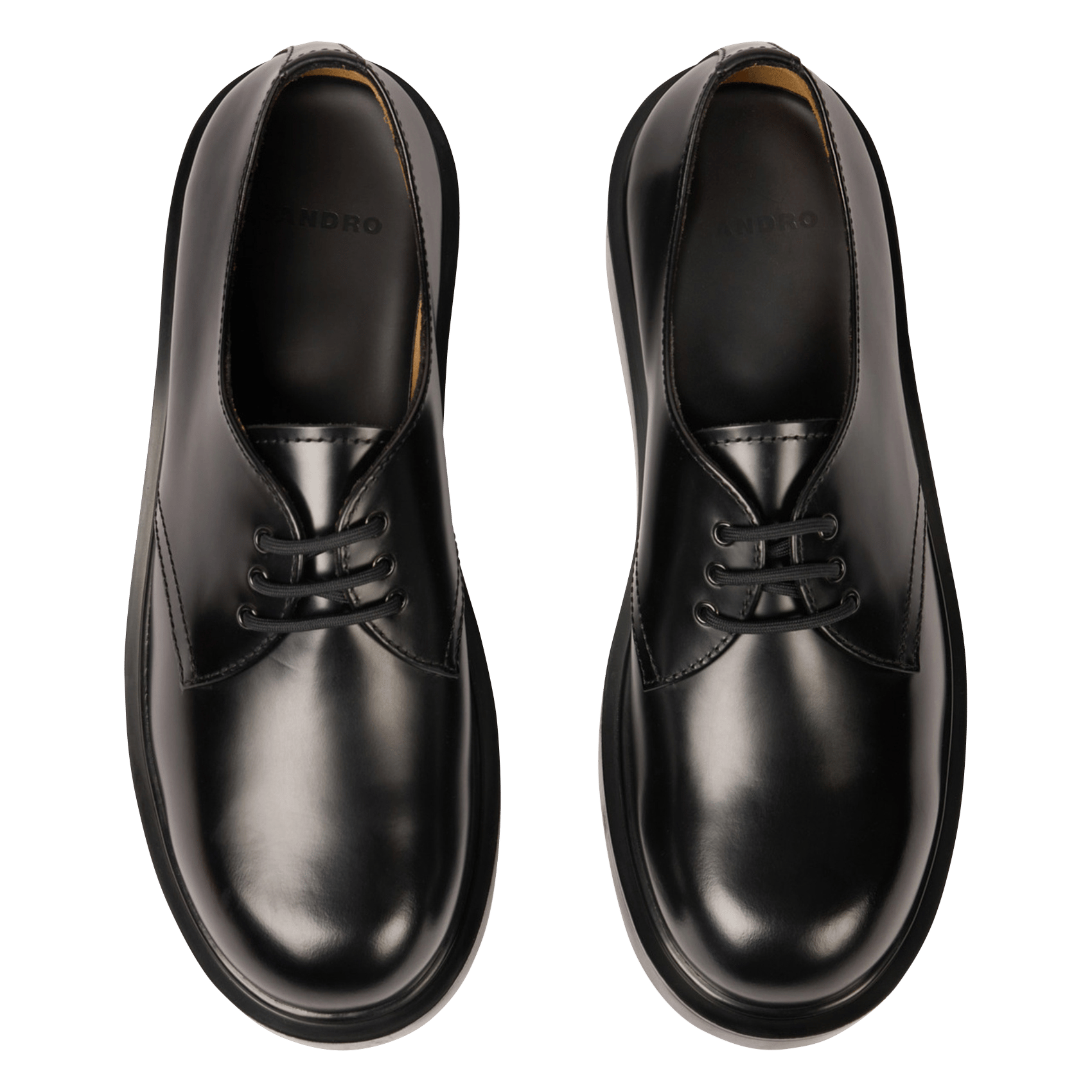 Derbies en cuir SANDRO Noir