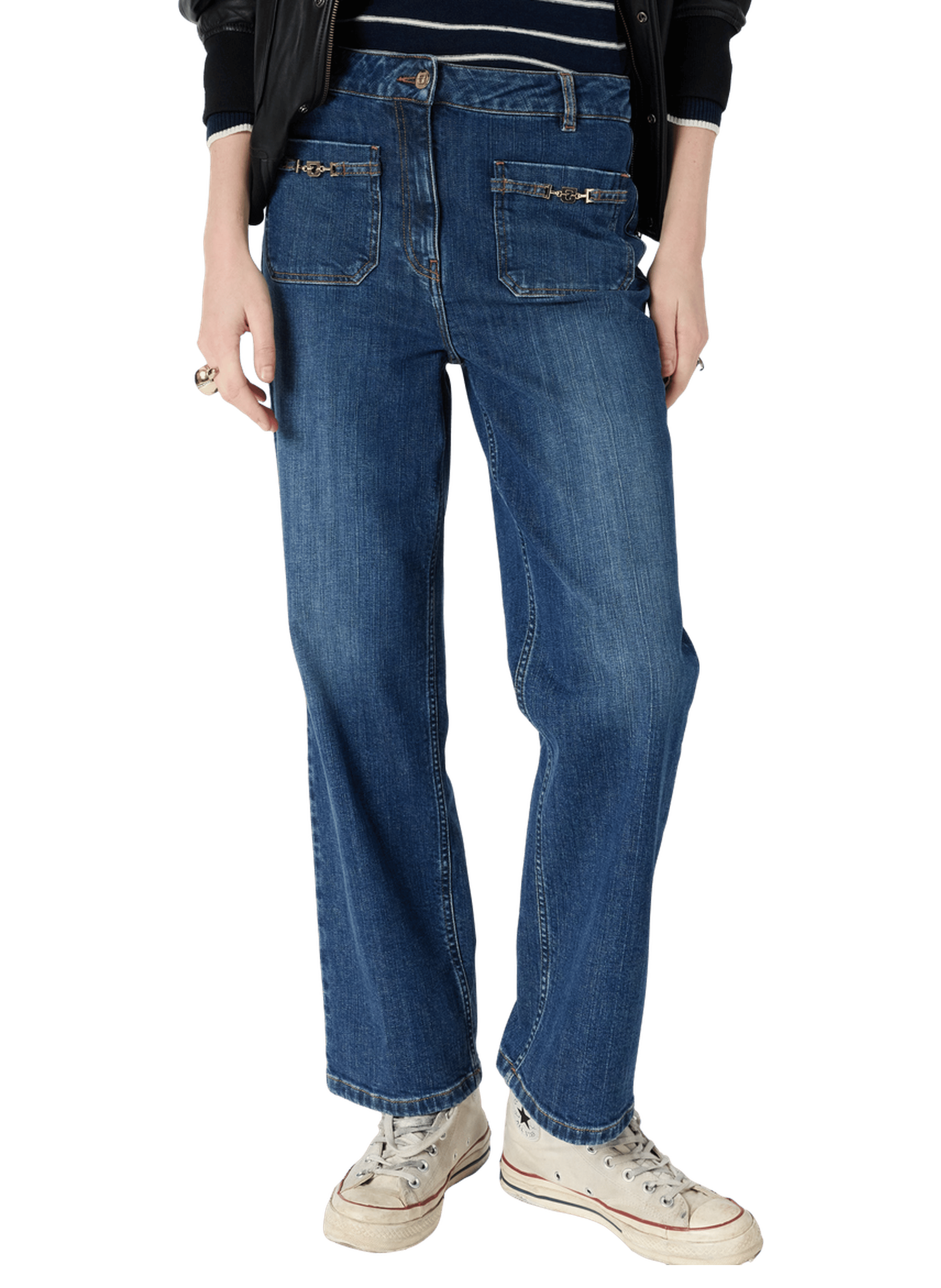 Jean droit à mors dorés - ARLINA GERARD DAREL Bleu