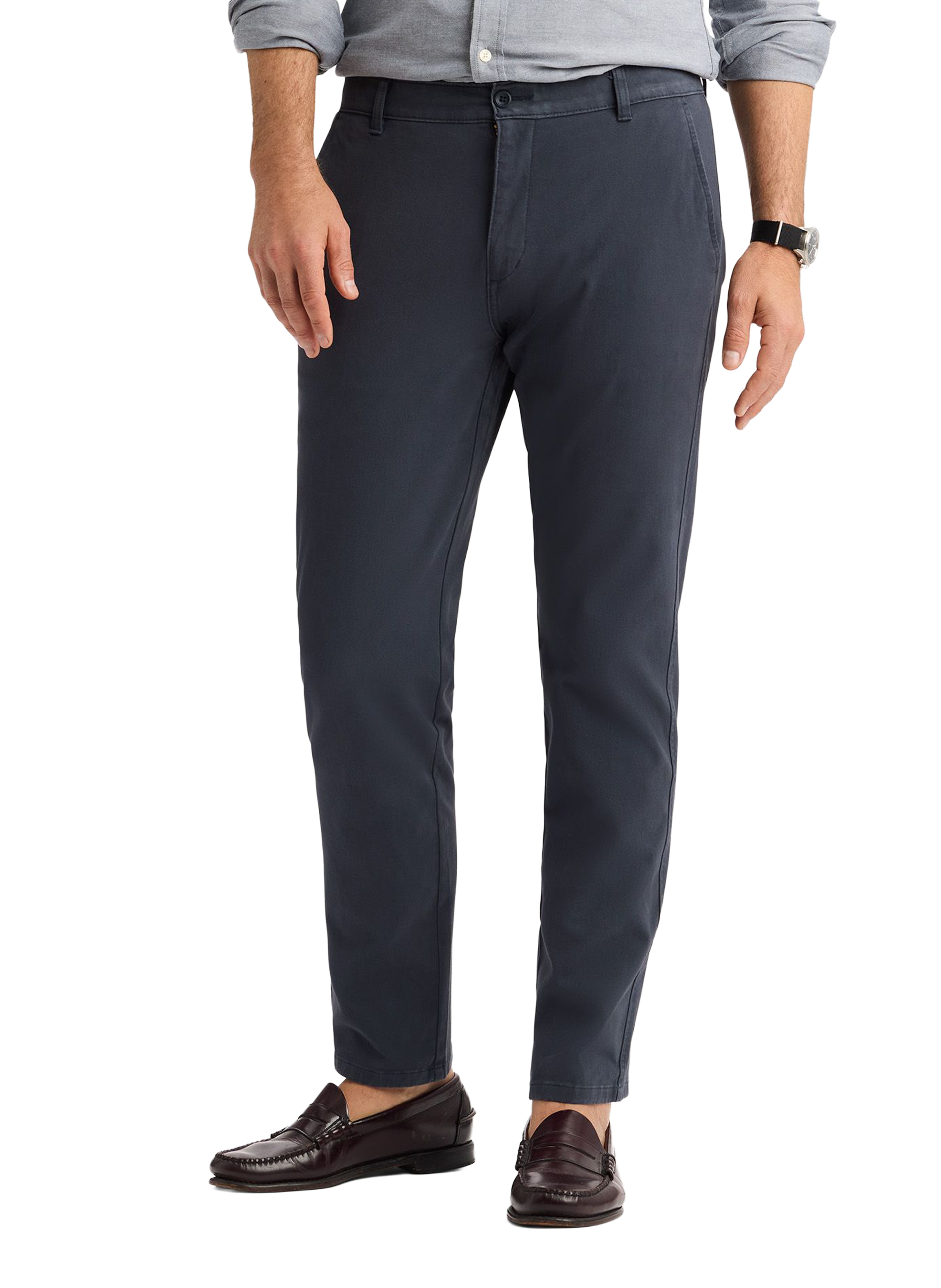 Straight cotton trousers DOCKERS Blue