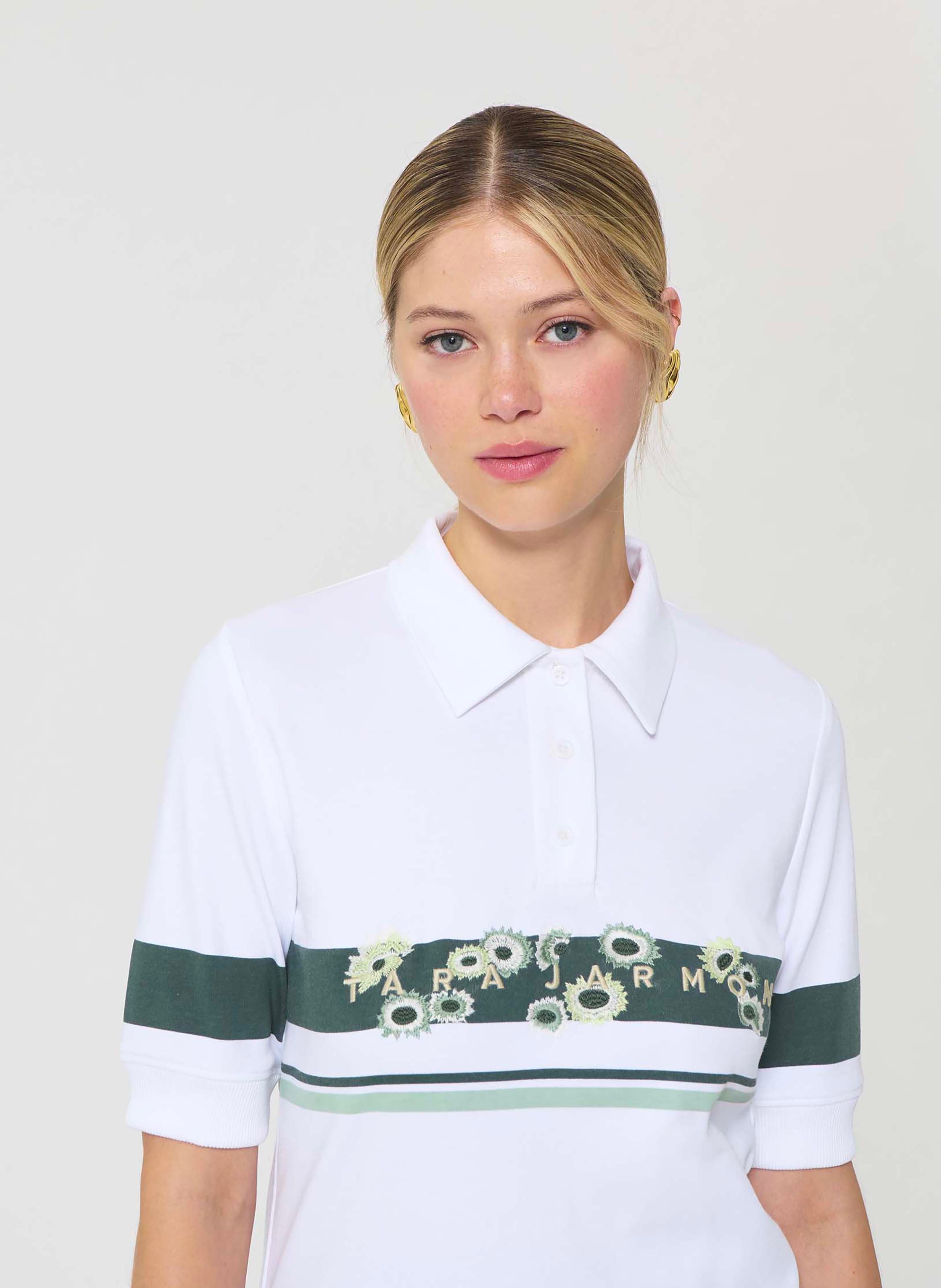 Polo taradaisy TARA JARMON Blanc