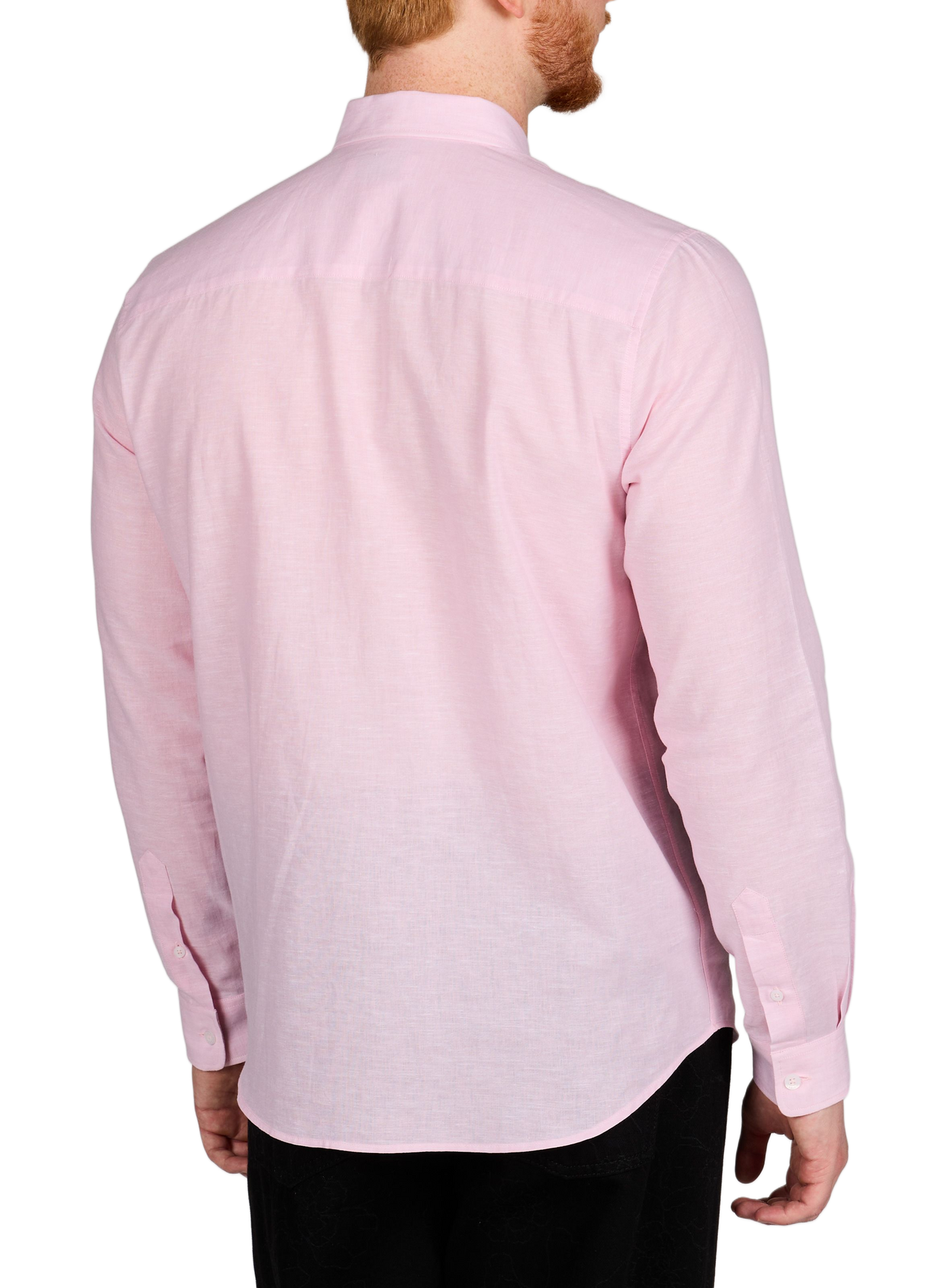 Carnot straight embroidered cotton shirt MAISON LABICHE Pink