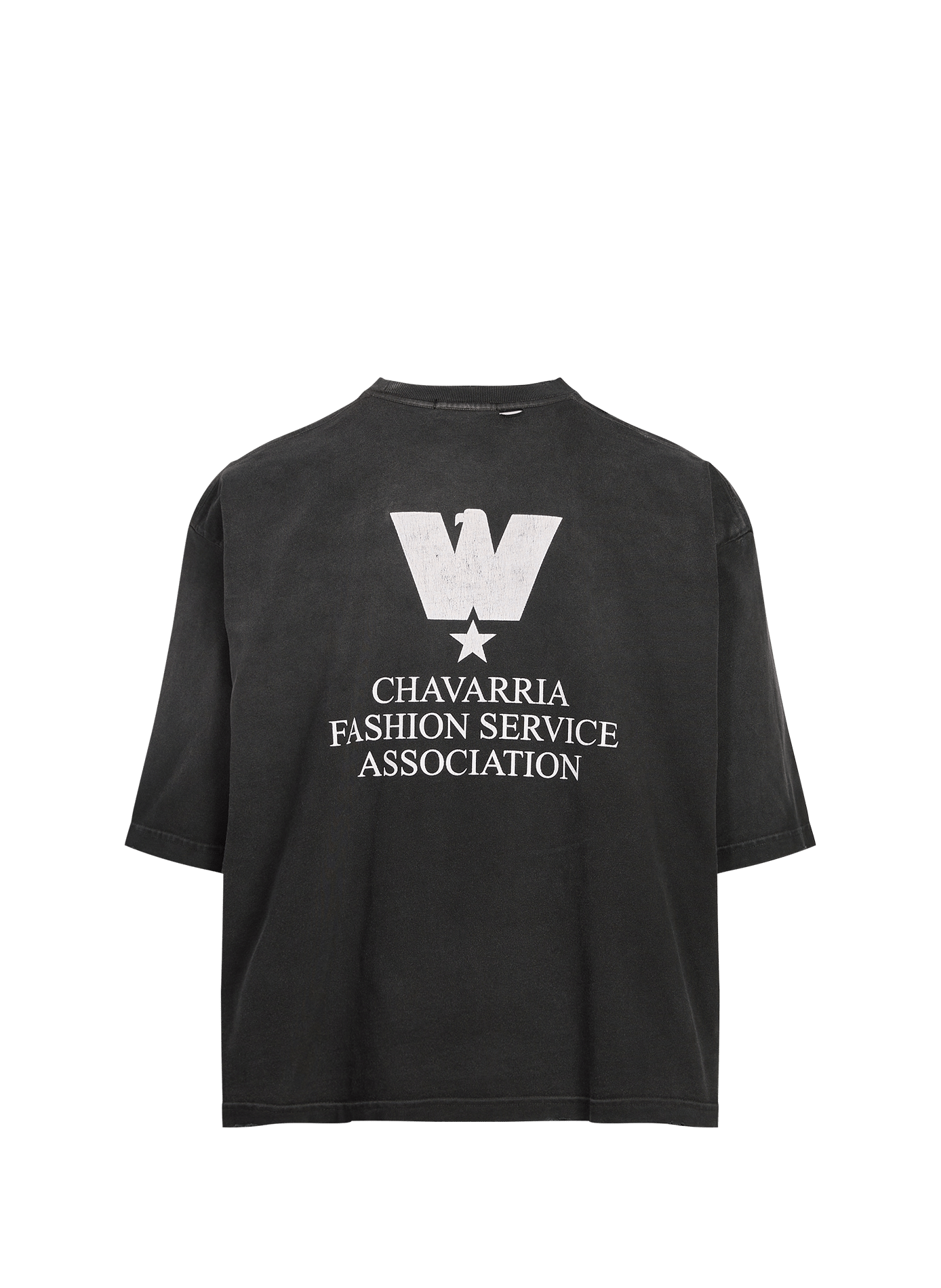 Maglietta oversize stampata in cotone WILLY CHAVARRIA Nero